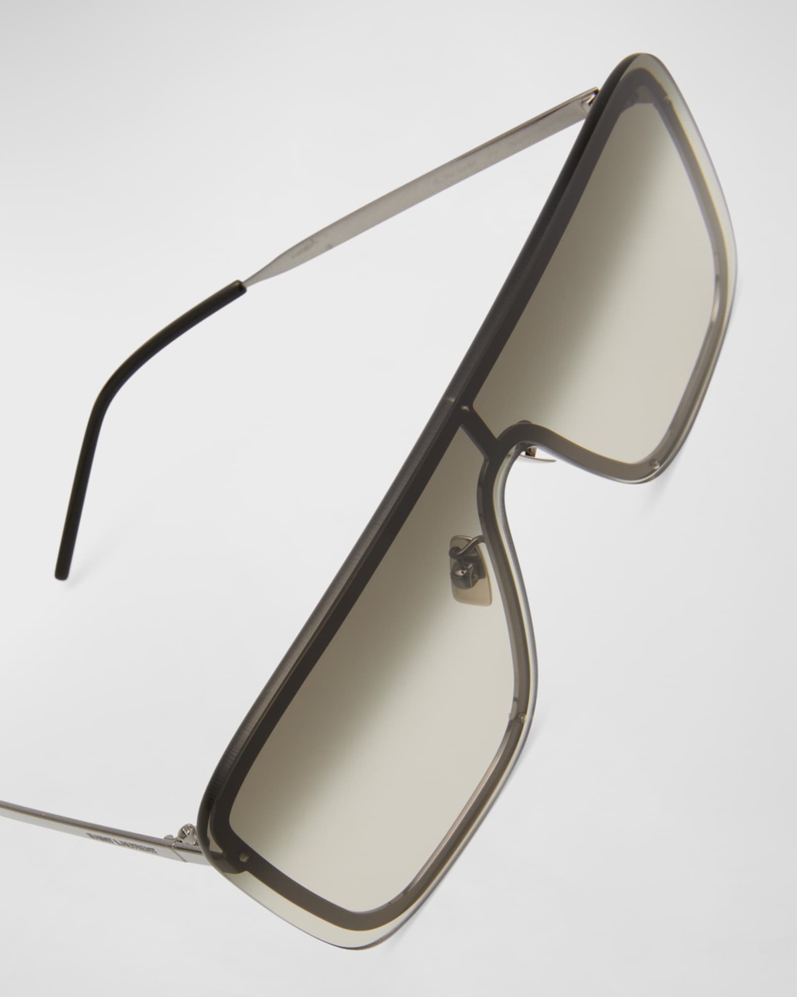 Men's Gradient Metal Shield Sunglasses
