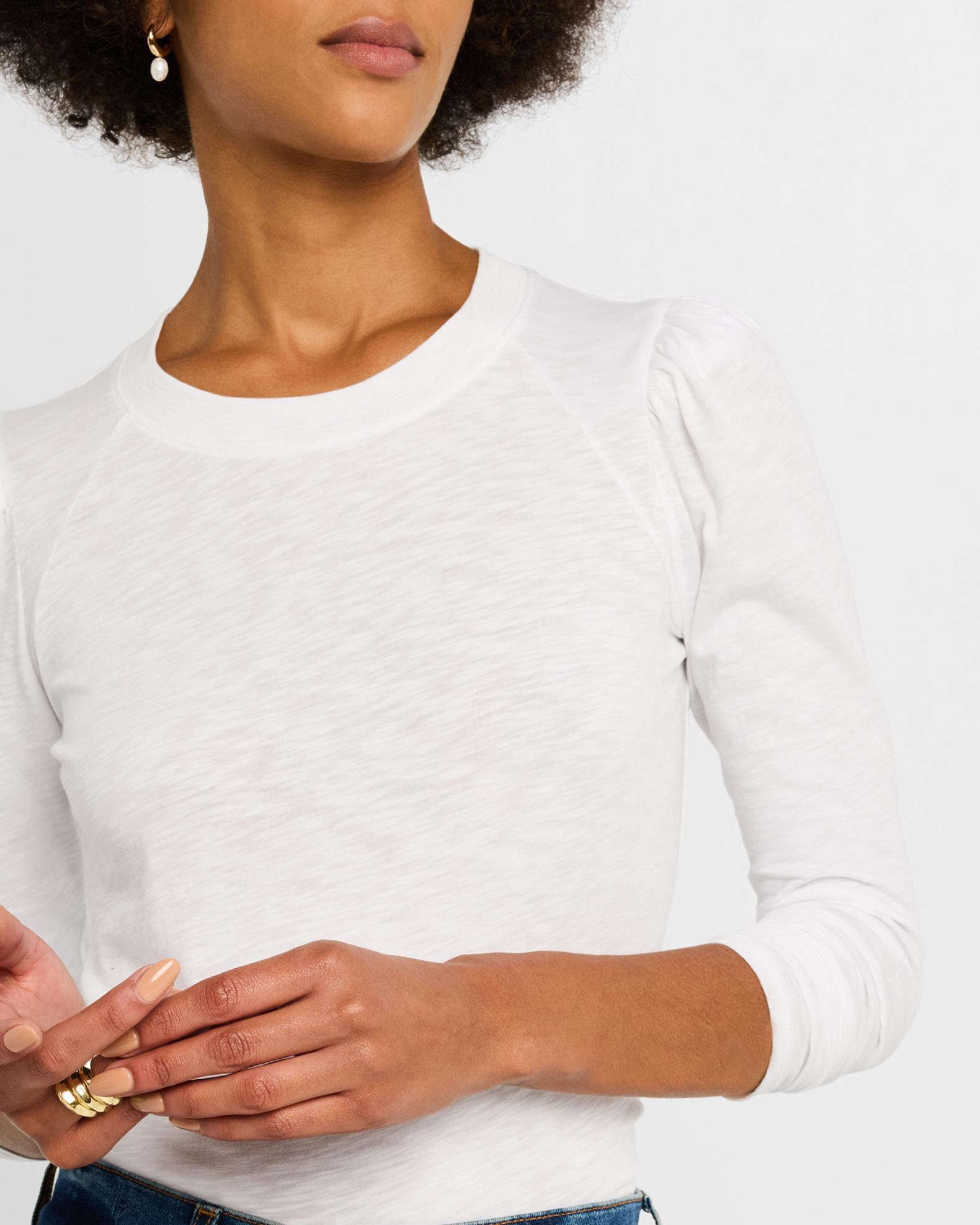Veronica Beard Mason Long-Sleeve Baseball Tee | Neiman Marcus