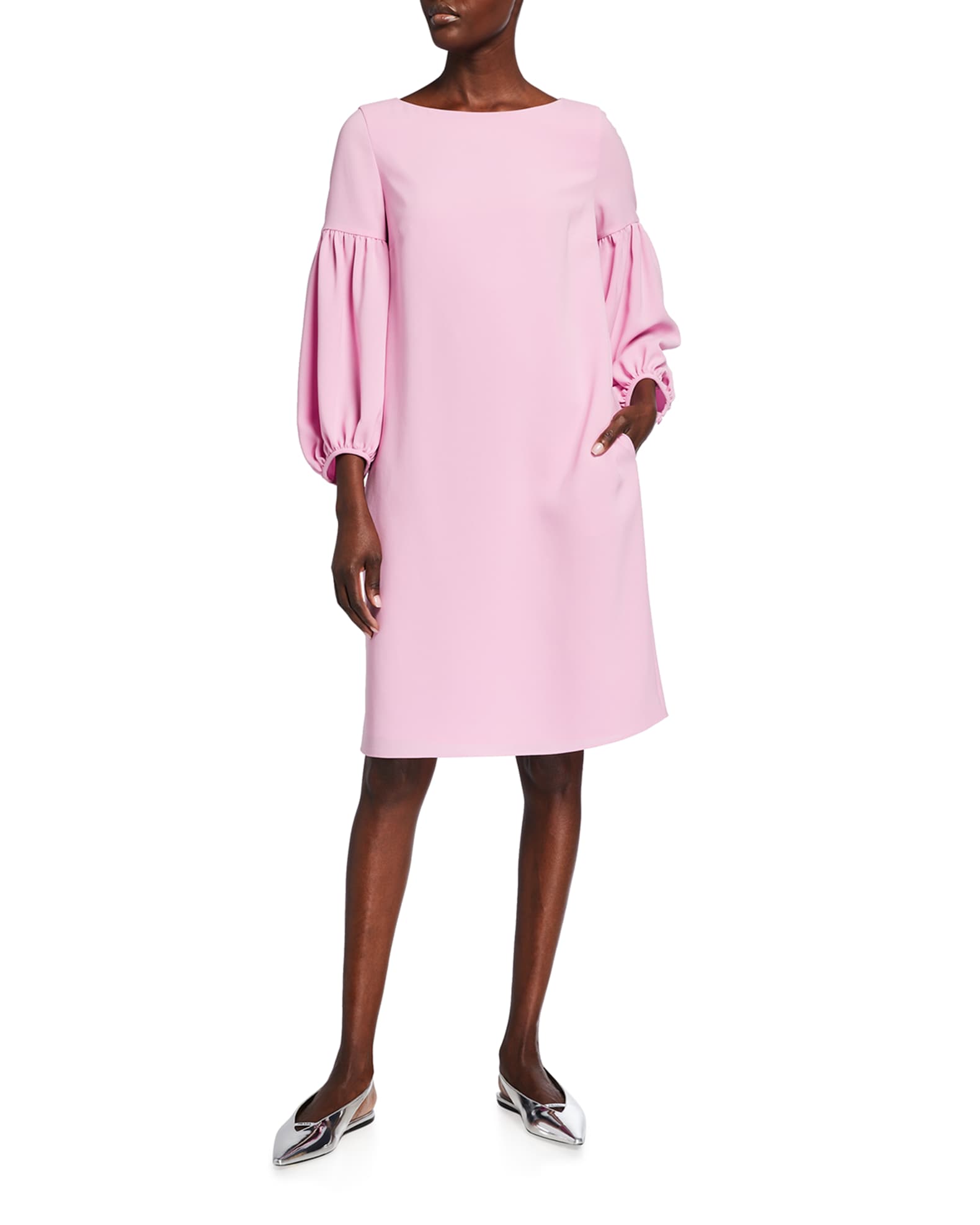Lafayette 148 New York Karlie Finesse Crepe Shift Dress Neiman Marcus