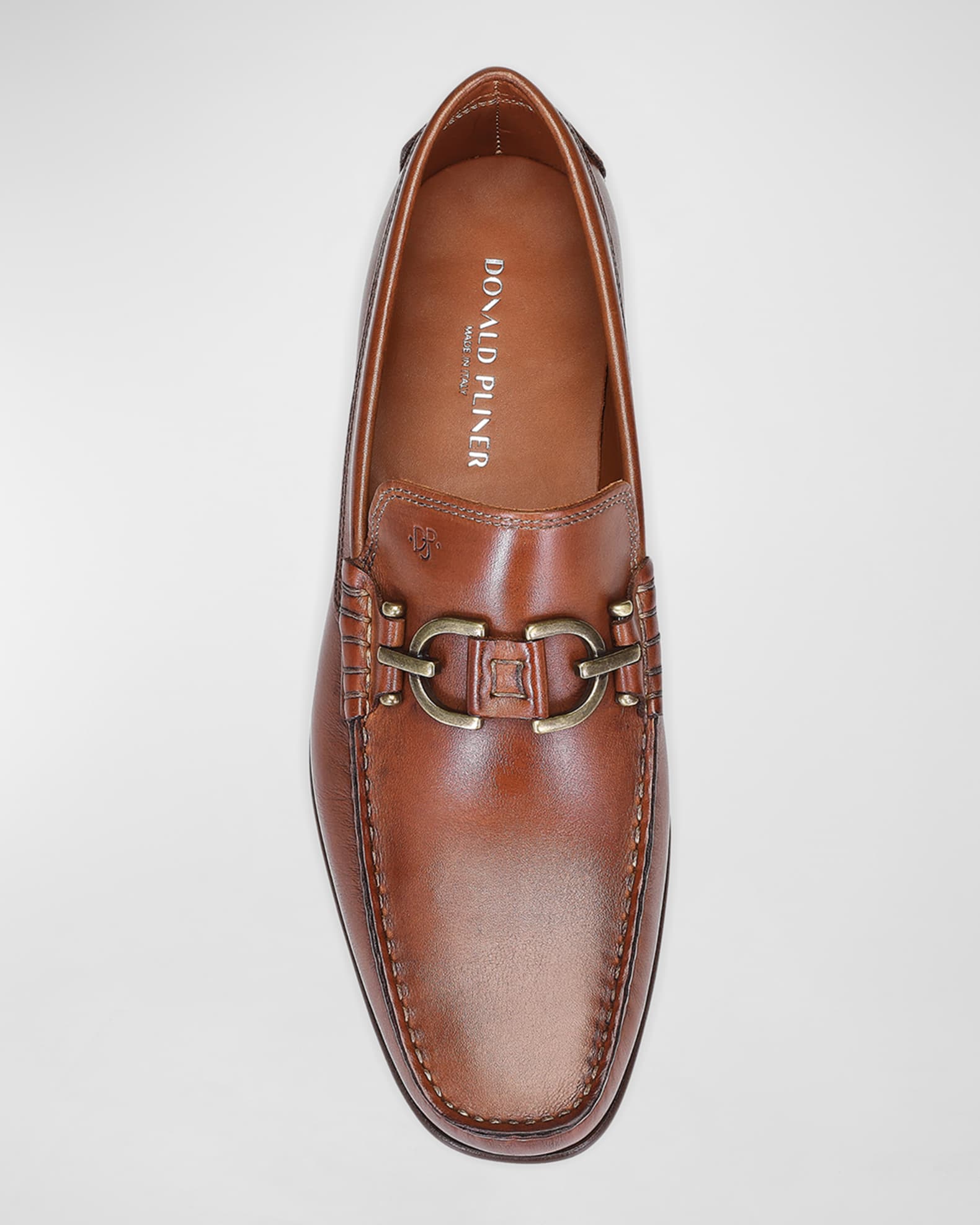 Donald Pliner Men's Bit-Strap Leather Loafers | Neiman Marcus