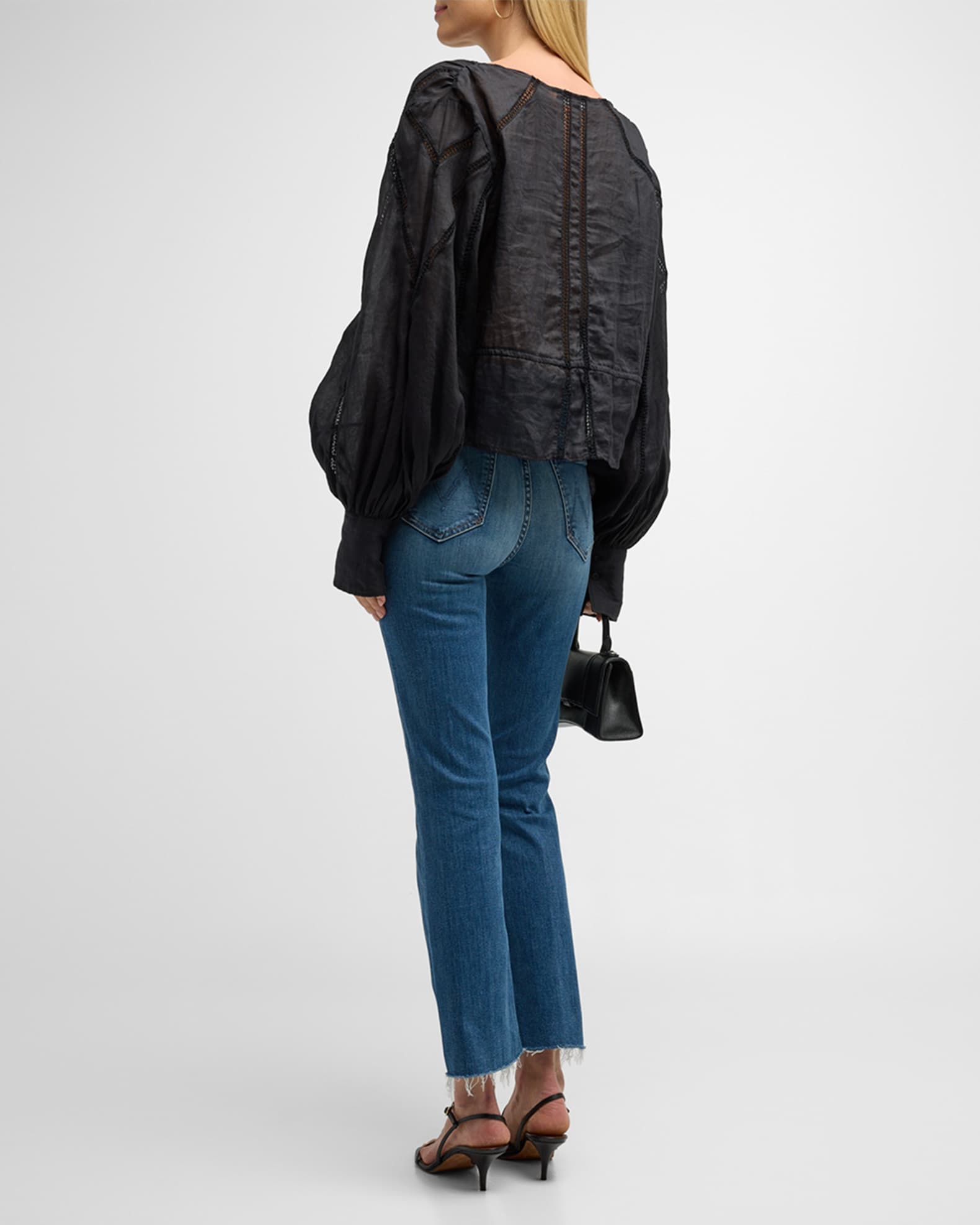Mother Hustler Ankle Fray Jeans main image 1