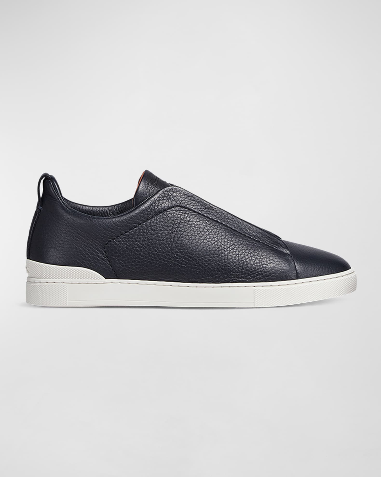 Men's Triple Stitch Deerskin Leather Sneakers 0