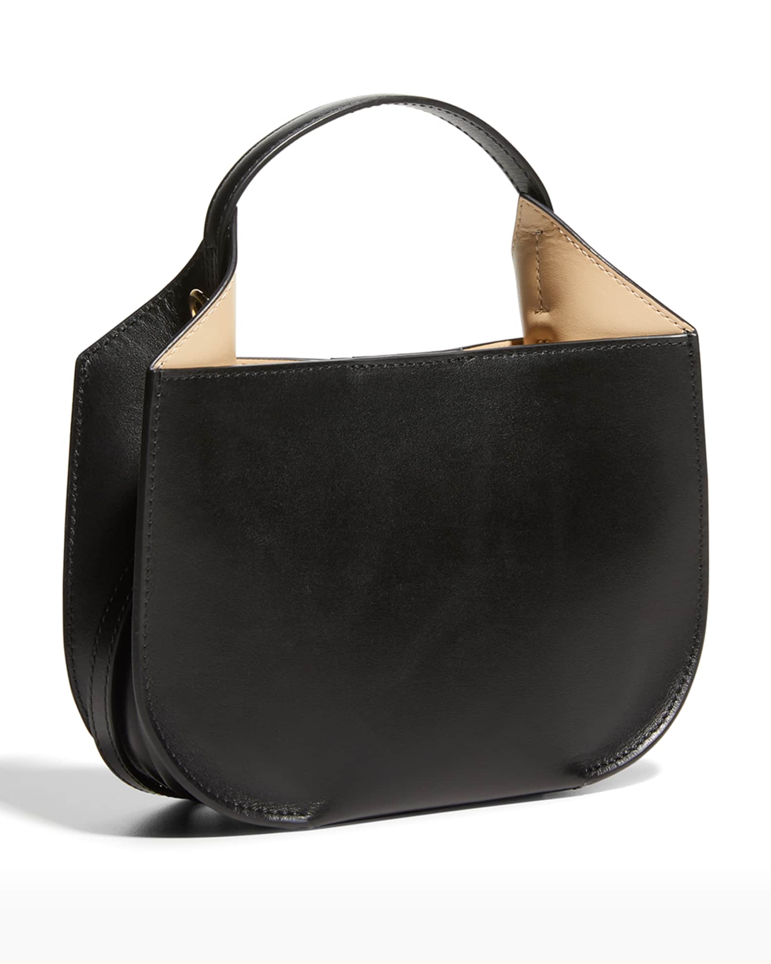 Ree Projects Helene East-West Leather Mini Hobo Bag | Neiman Marcus