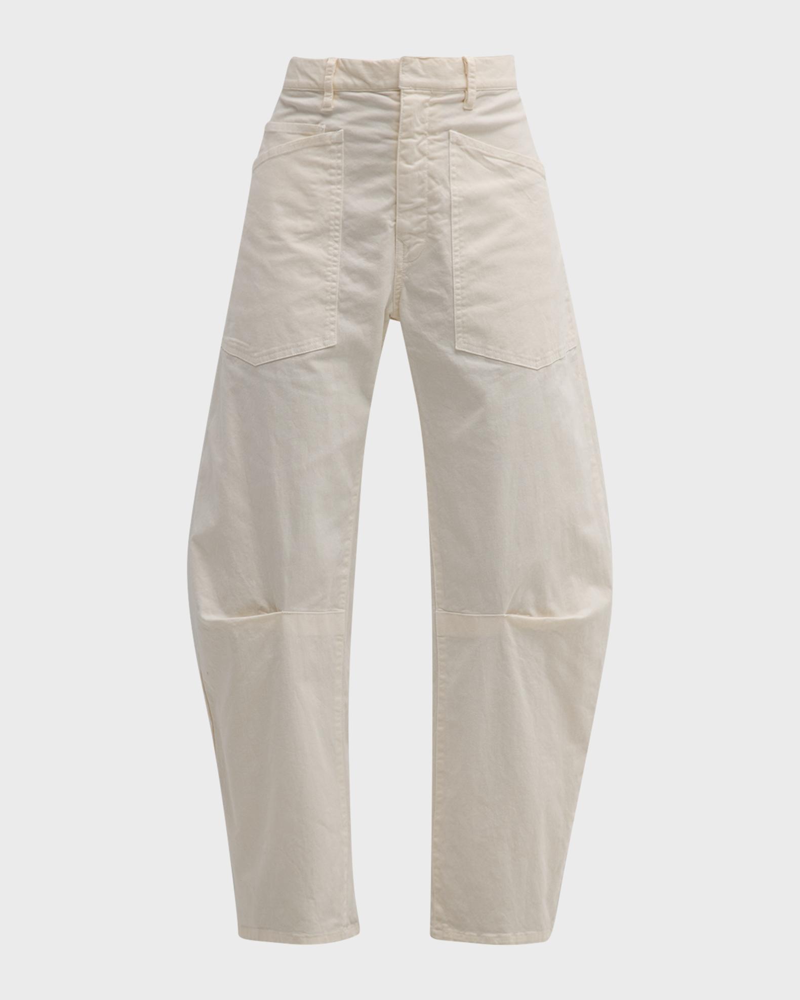Nili Lotan Shon Mid-Rise Cropped Pants | Neiman Marcus