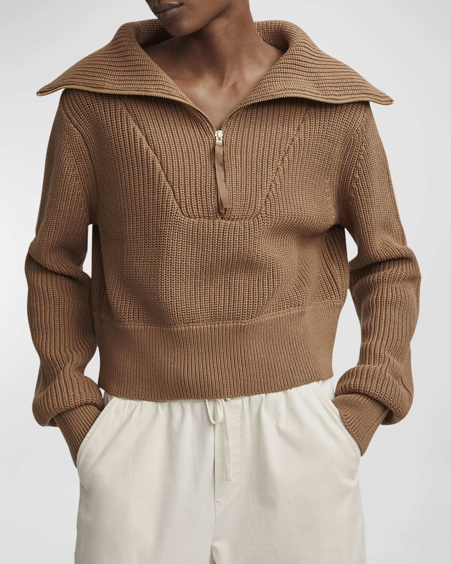 Varley Mentone HalfZip Knit Pullover Neiman Marcus