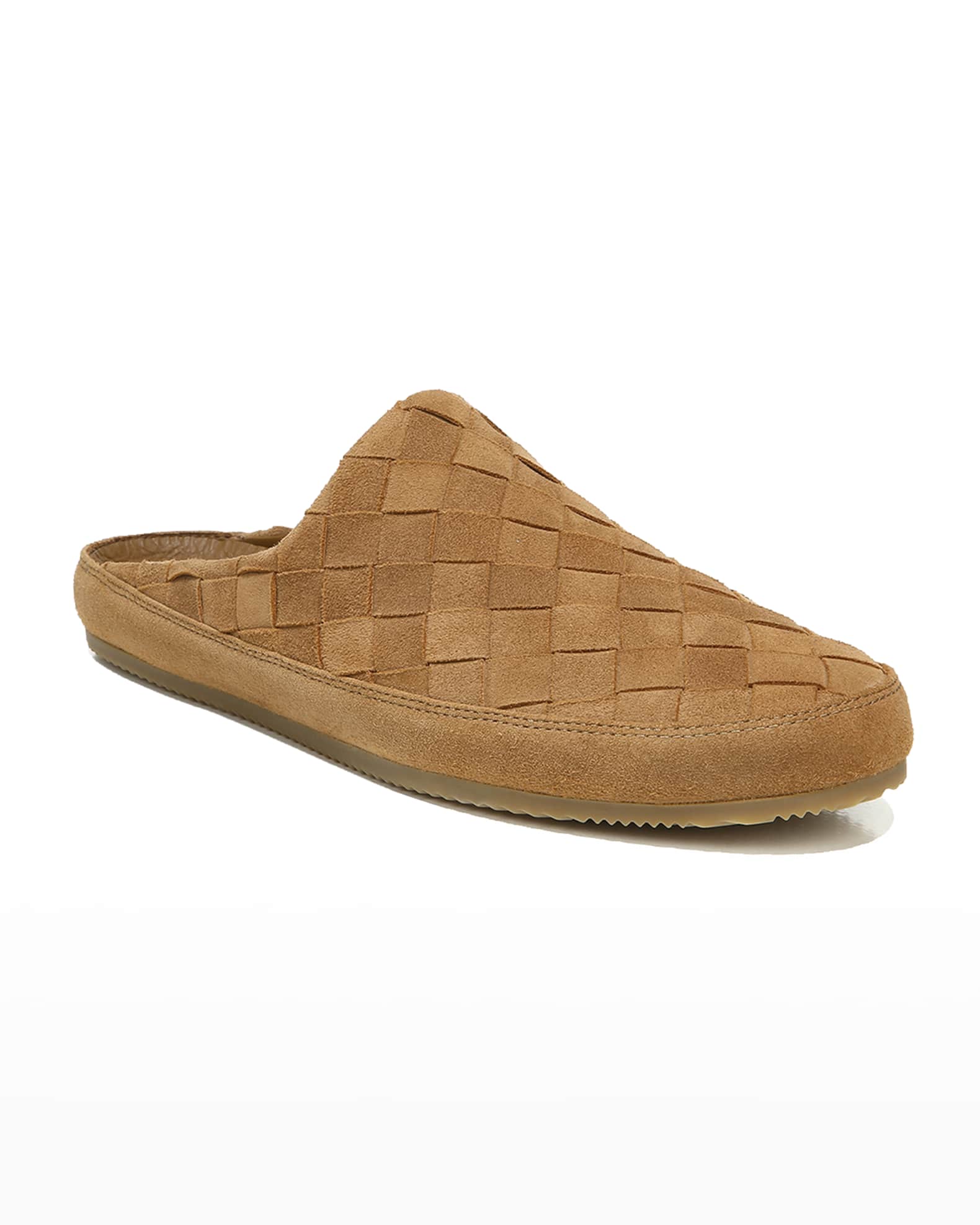 vince freeman woven leather slippers