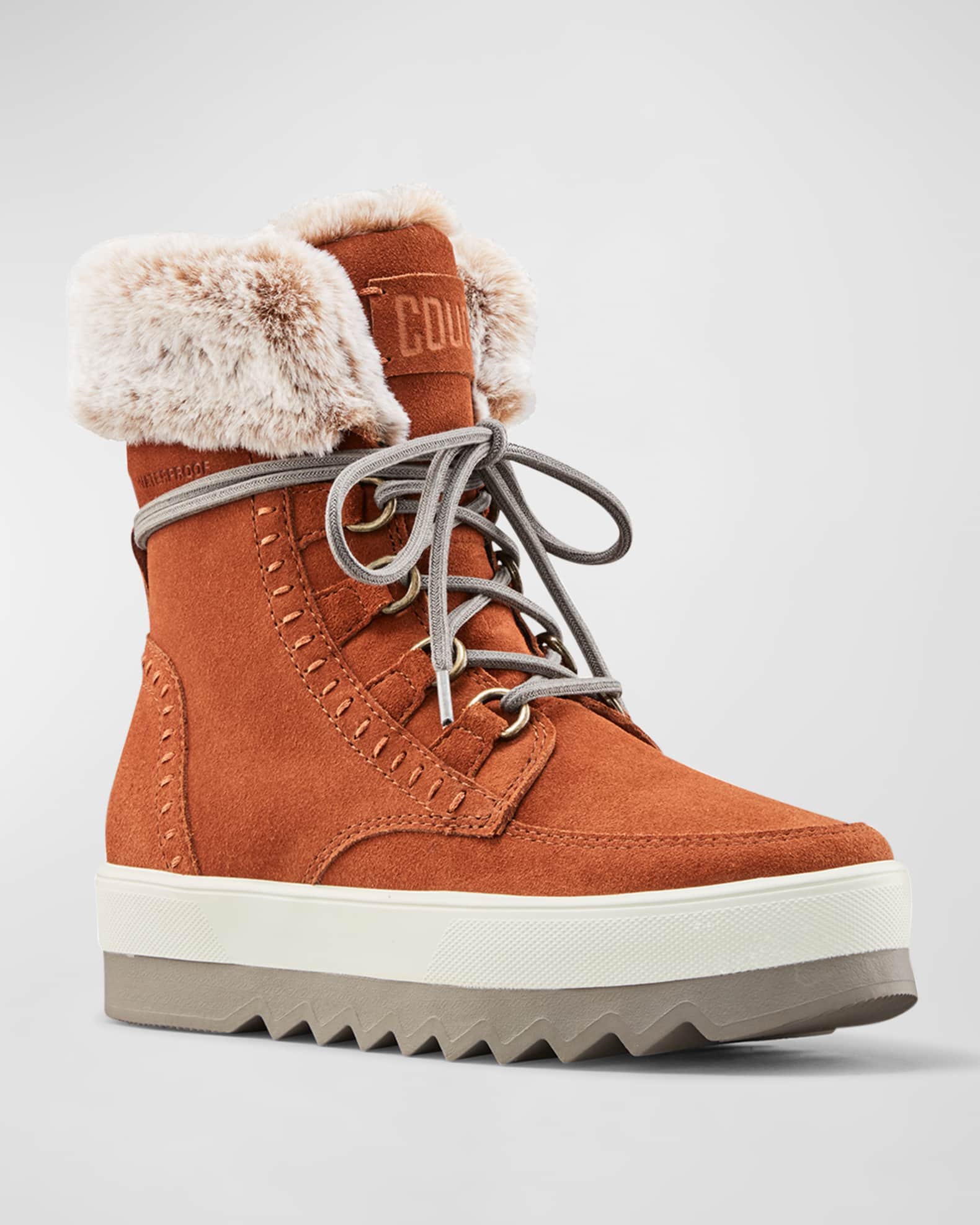 Cougar Vanetta Polar Plush Suede Winter Booties | Neiman Marcus