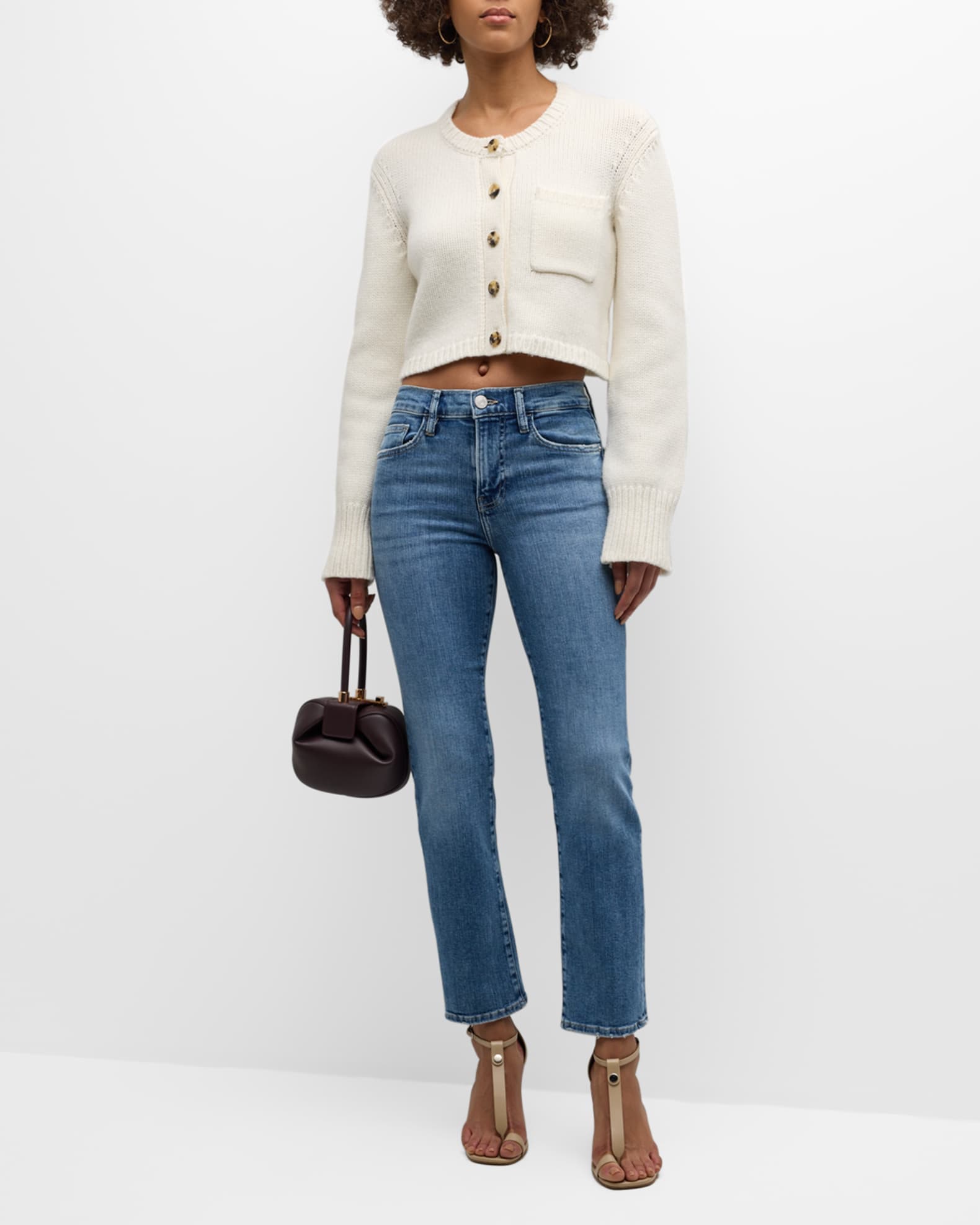 FRAME Le High Straight Ankle Jeans | Neiman Marcus