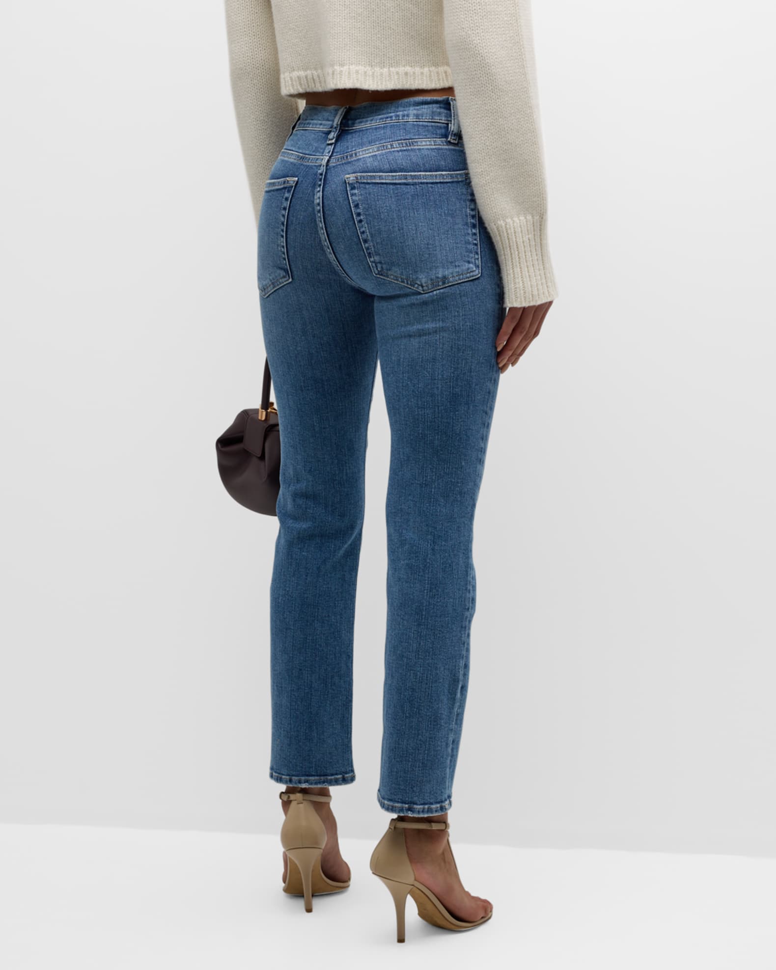 FRAME Le High Straight Ankle Jeans | Neiman Marcus