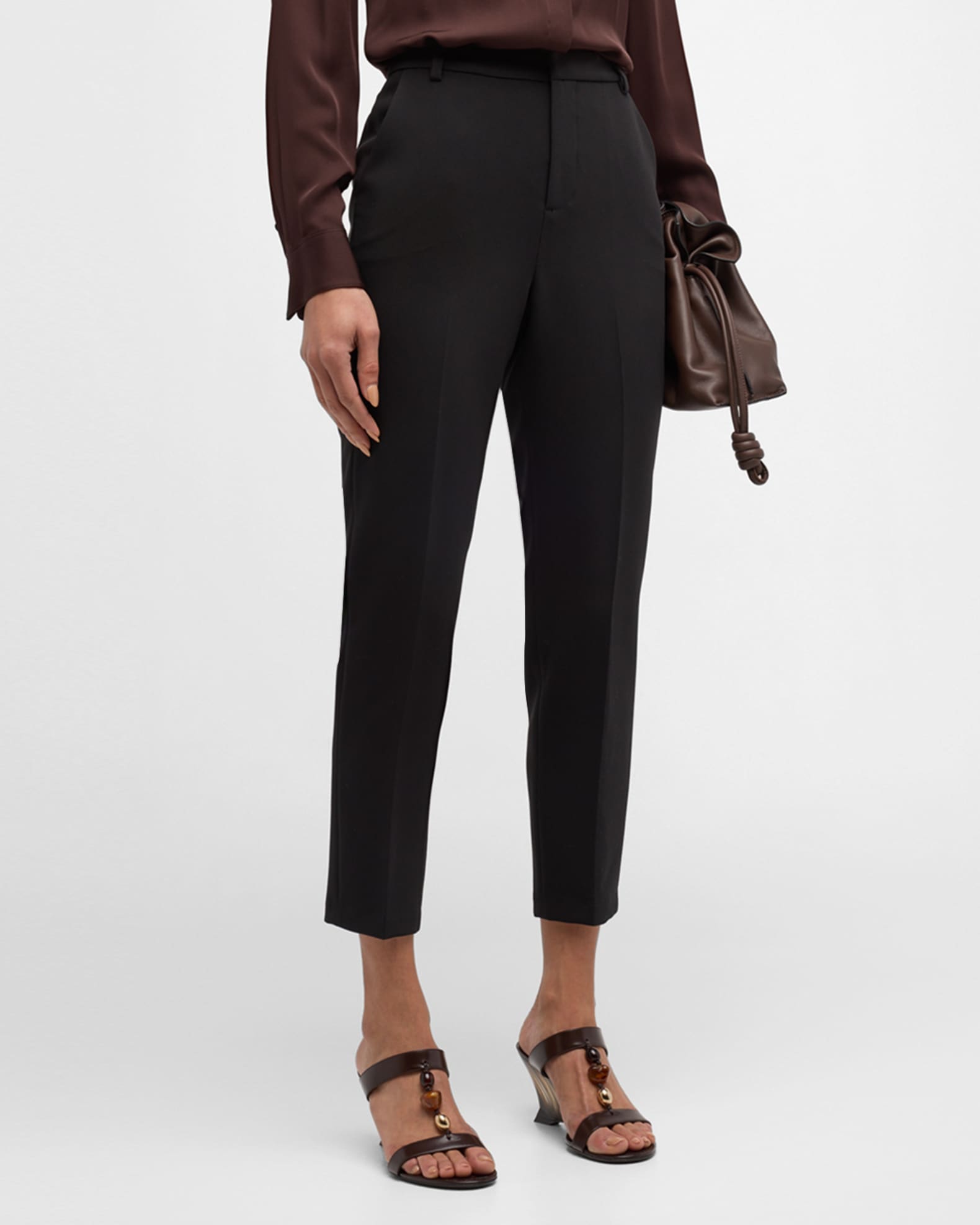 L'Agence Ludivine Tapered Ankle Trousers | Neiman Marcus