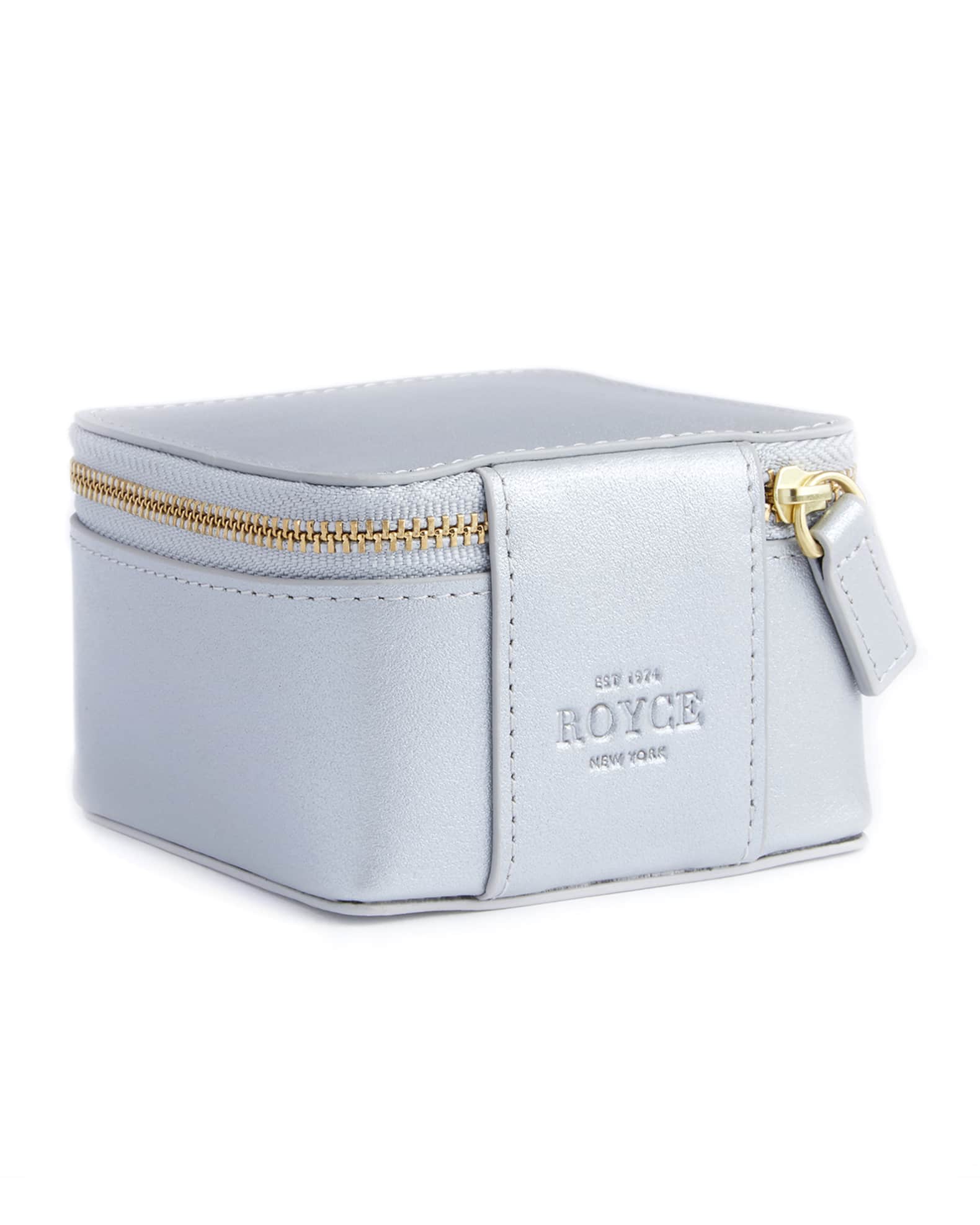 Monogrammed Leather Jewelry Trinket Case 1