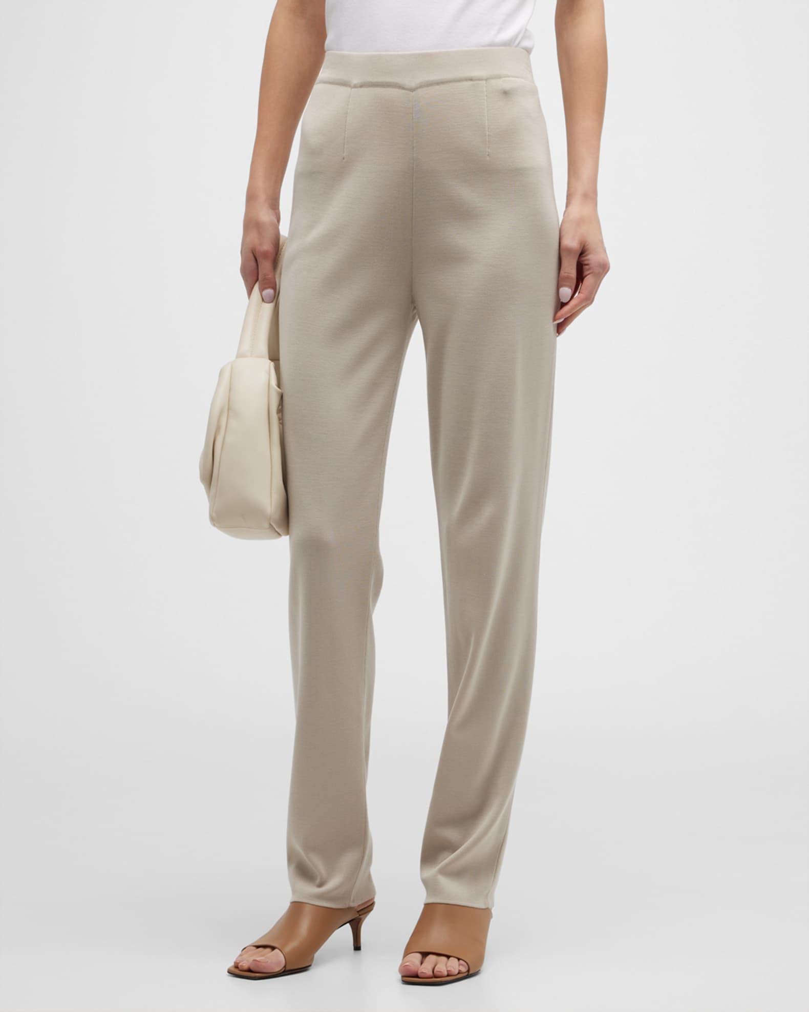 Misook StraightLeg Knit Pants Neiman Marcus