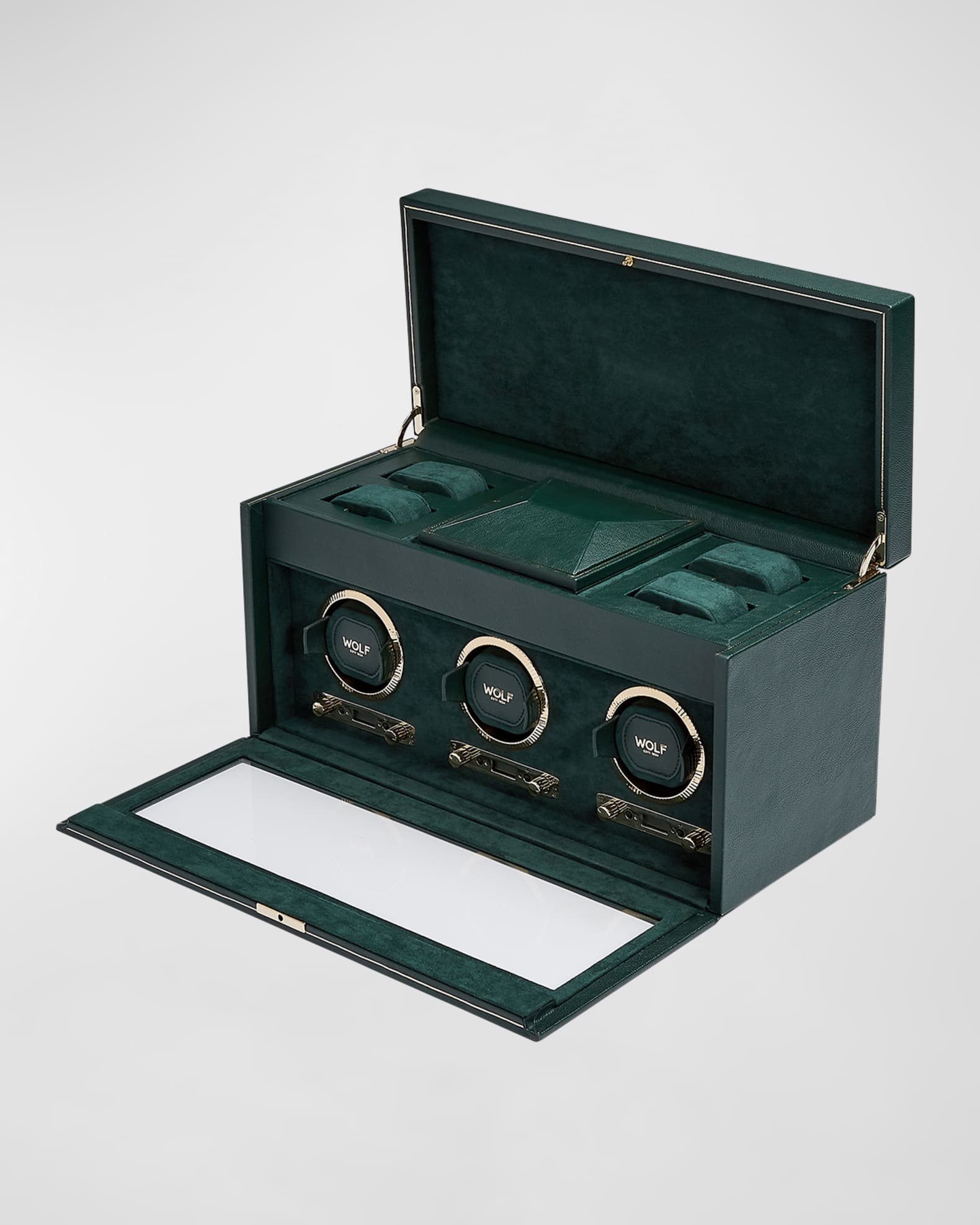 British Racing Triple Watch Winder with Storage 1