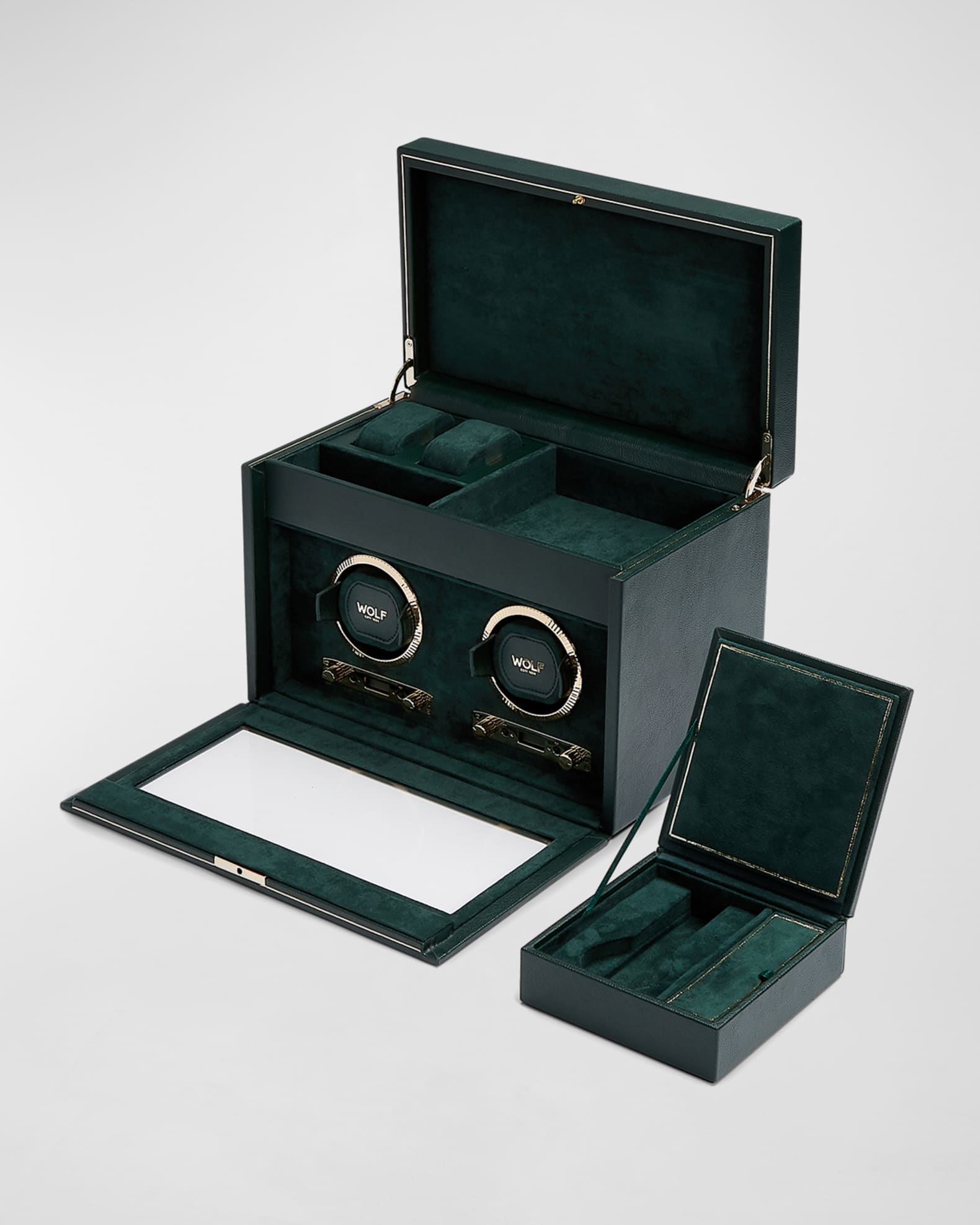 WOLF British Racing Double Watch Winder Neiman Marcus