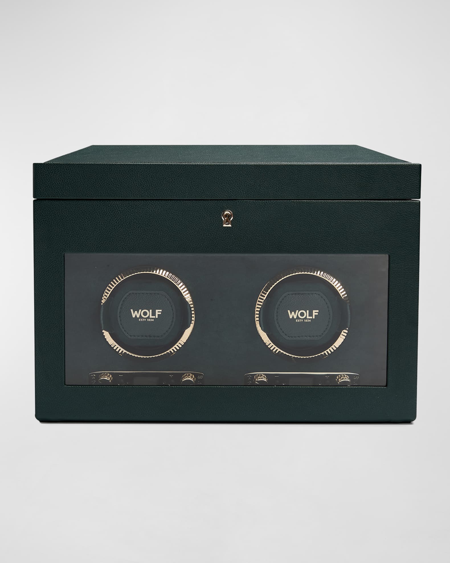 British Racing Double Watch Winder with Storage 0
