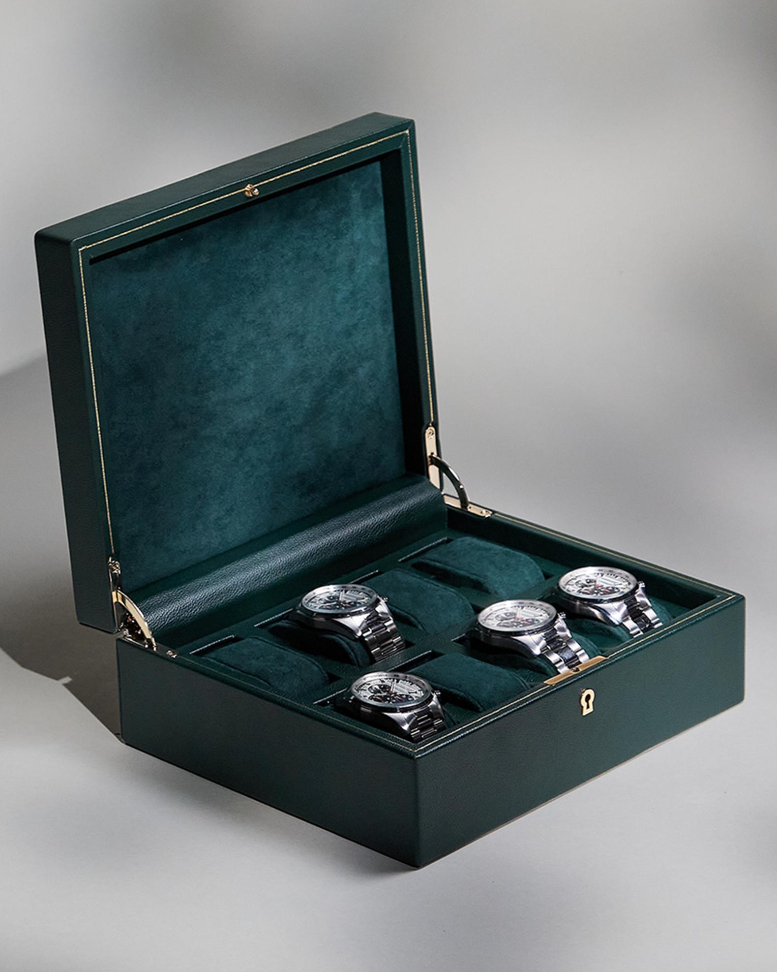 WOLF British Racing 8-Piece Watch Box | Neiman Marcus