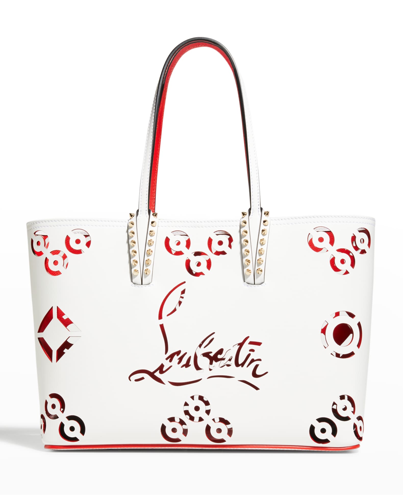 Christian Louboutin Cabata Small Perforated Loubinthesky Leather Tote
