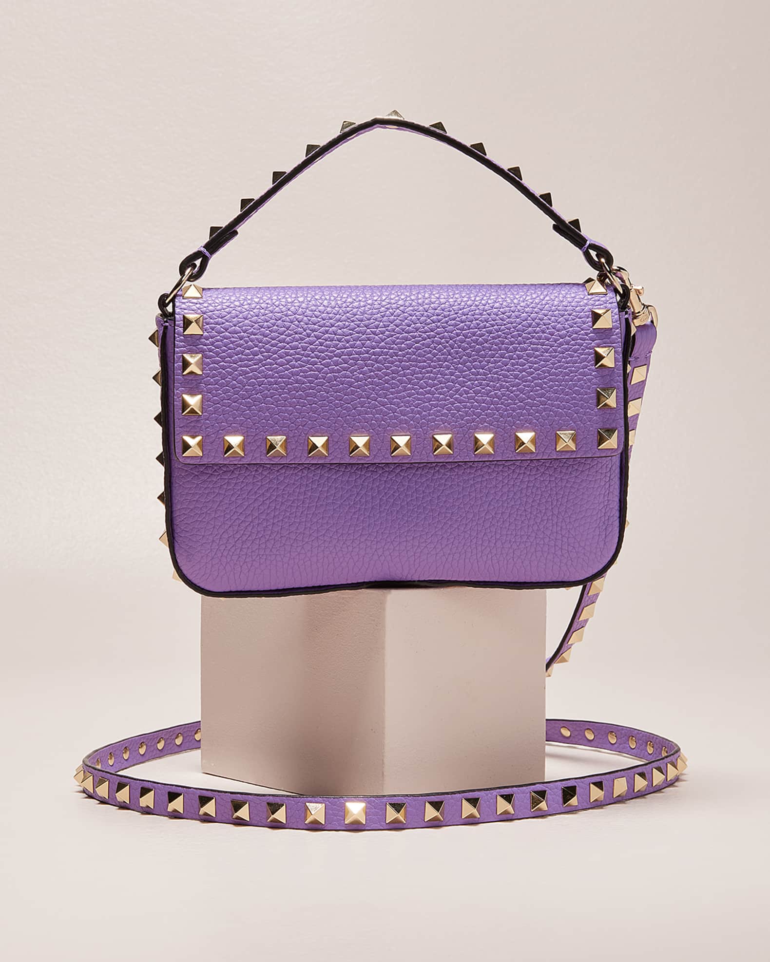 Valentino Garavani Rockstud Top Handle Shoulder Bag Neiman Marcus