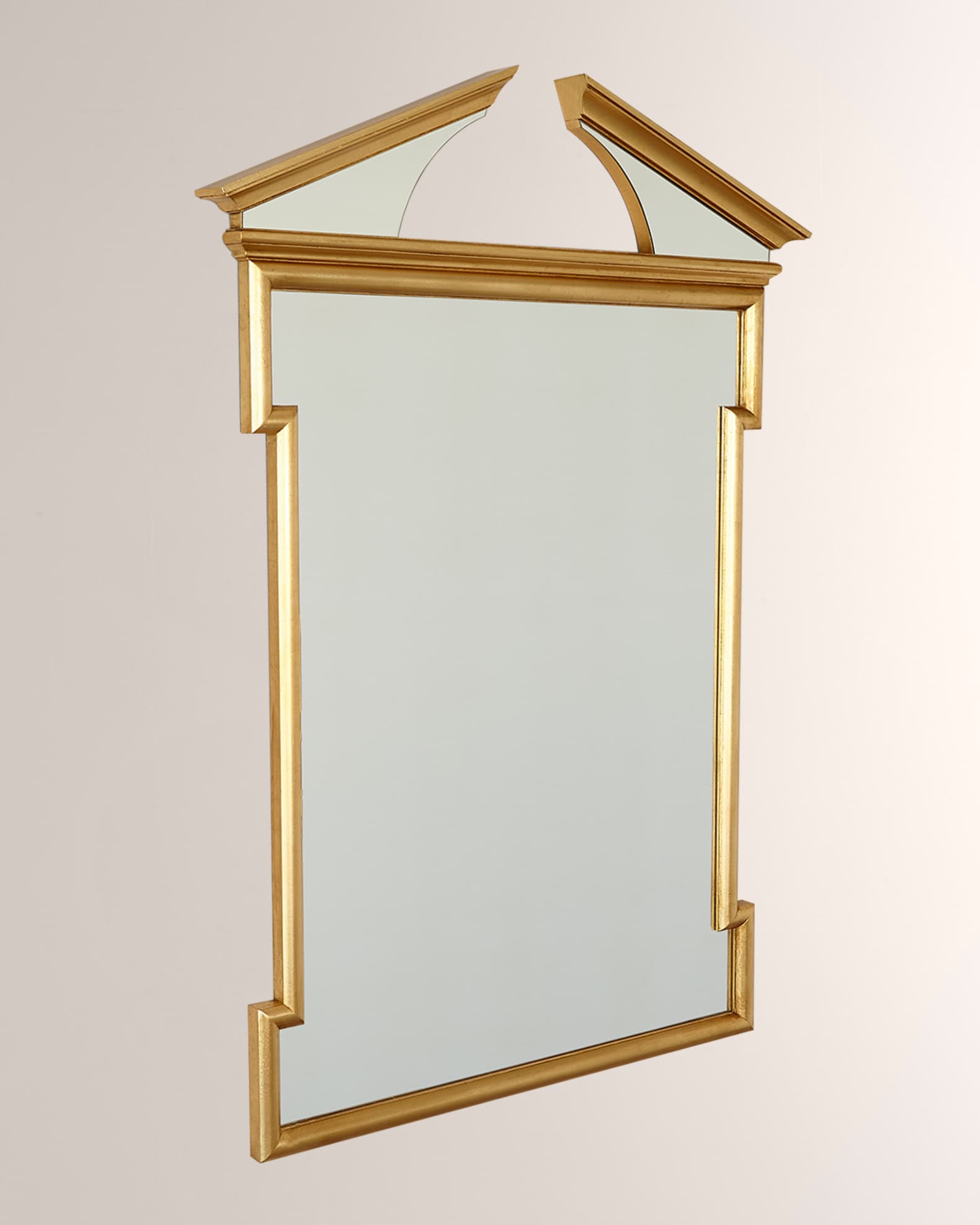 Broken Pediment Gold Leaf Mirror 1