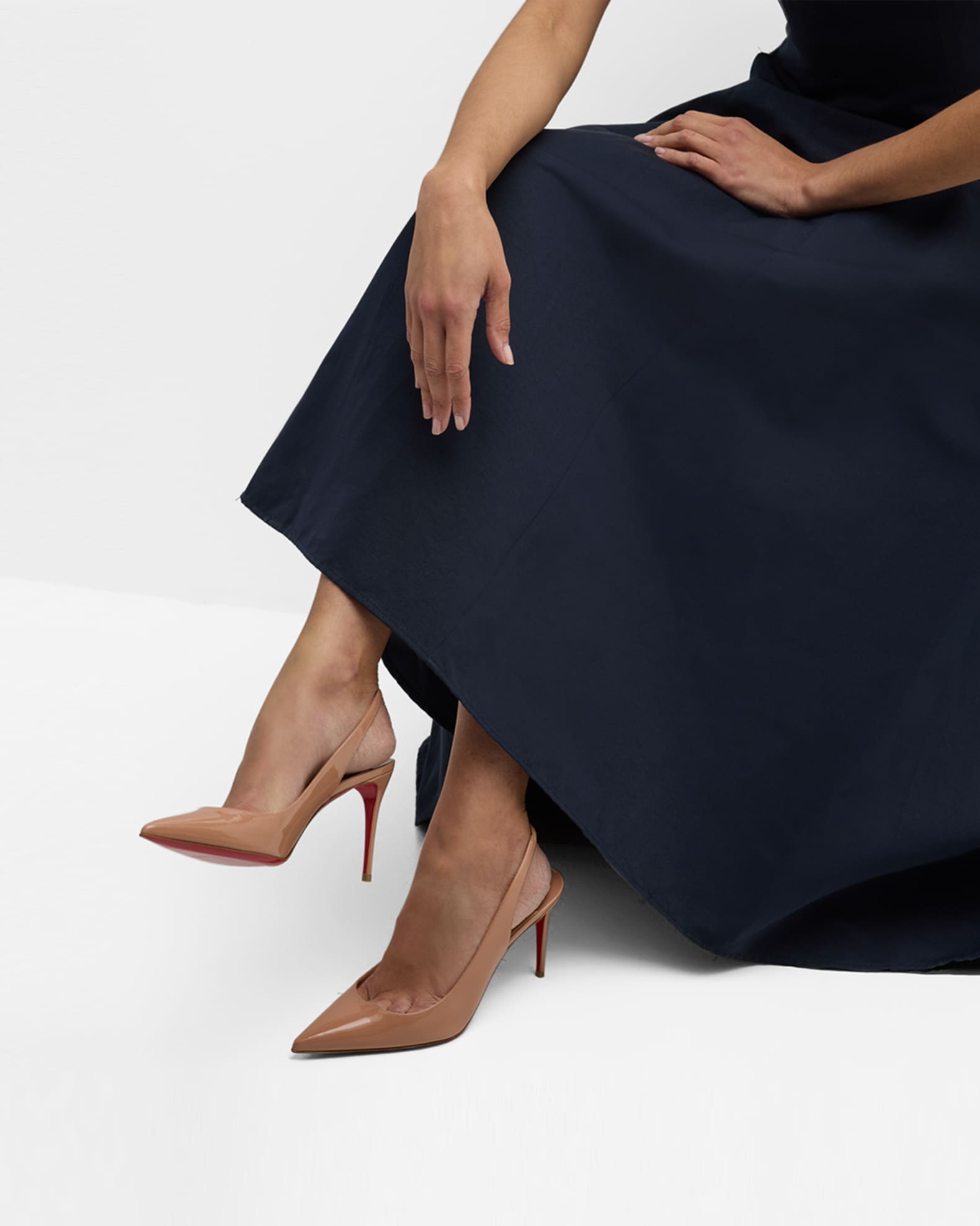 その他サービス | 福利厚生 Kate Louboutin Christian Sling Sole Red Calfskin Patent 靴