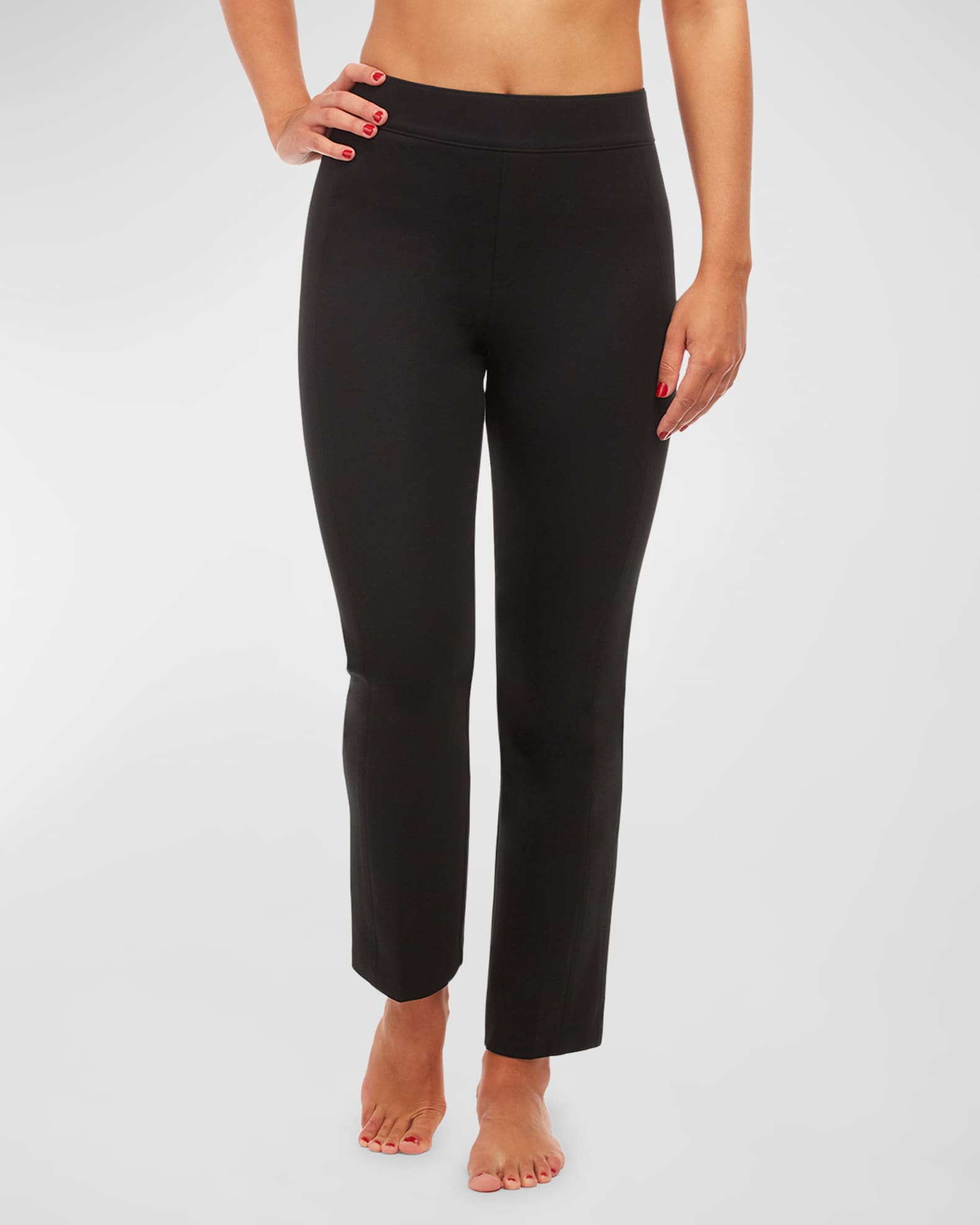 Spanx The Perfect Black Slim Straight Pants Neiman Marcus
