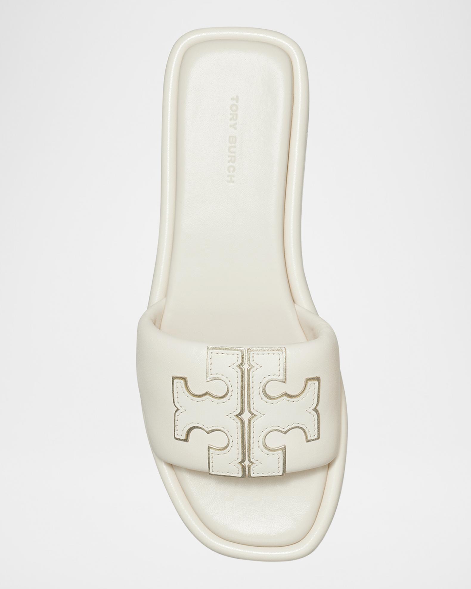 Tory Burch Double T Cream & Rhinestone Hair Clip Sparkly Tory Burch Sandals | 2026 real user experience on Lemon8 main image 2