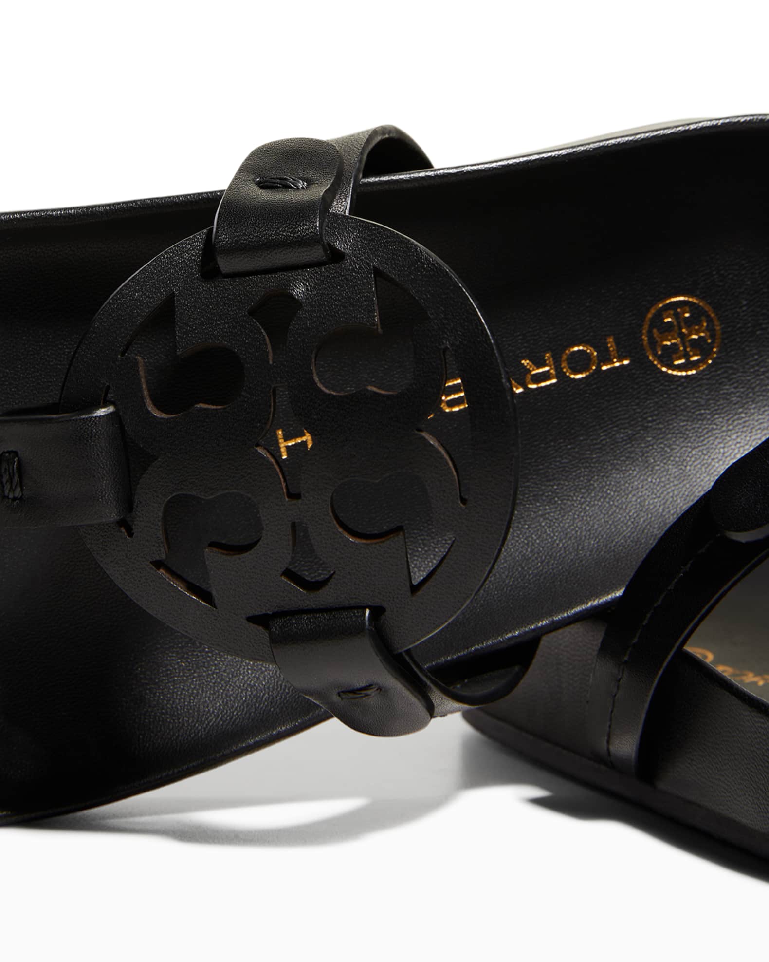 Tory Burch Miller Cloud Leather Thong Sandals | Neiman Marcus