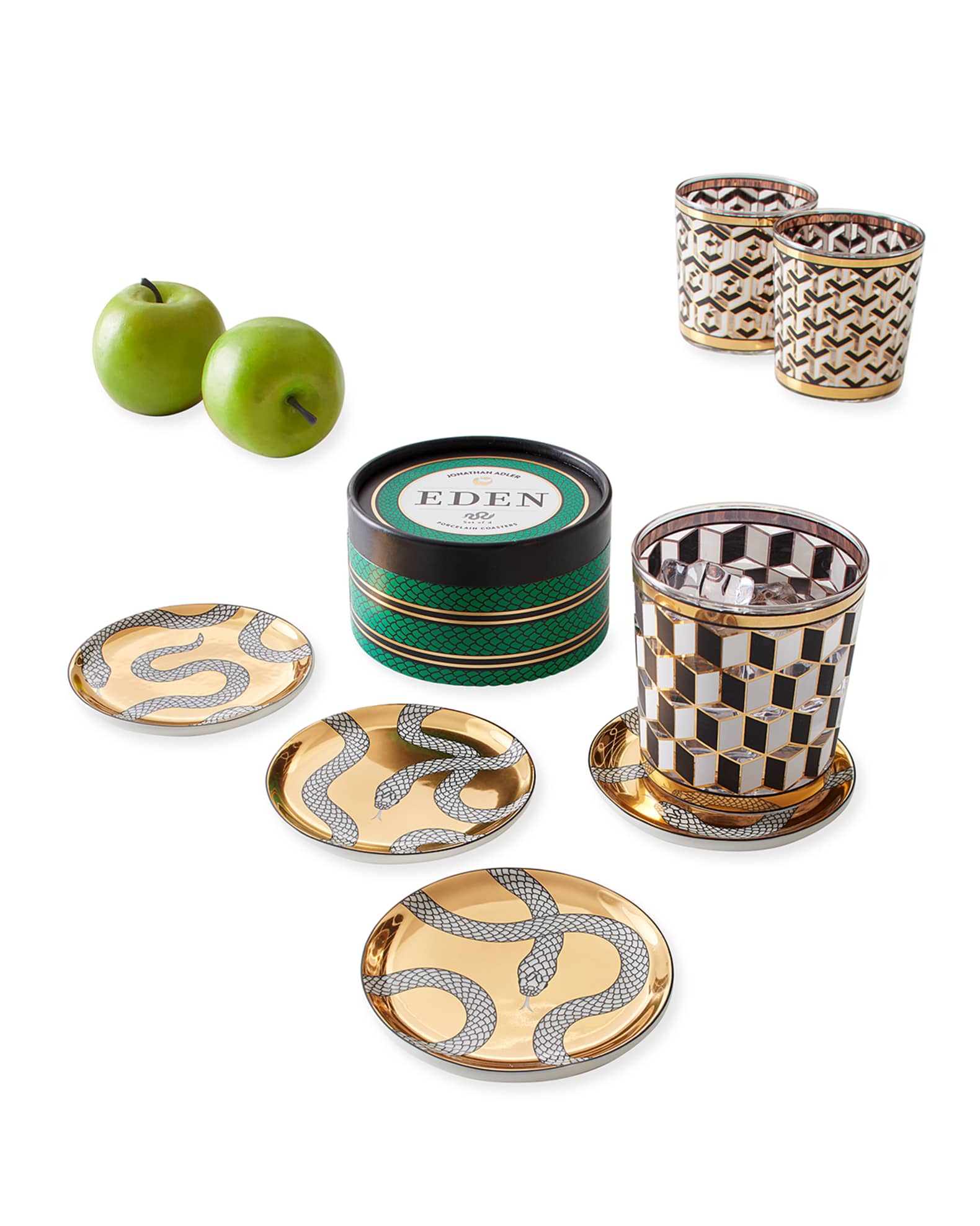 Jonathan Adler Eden Coasters, Set of 4 Neiman Marcus