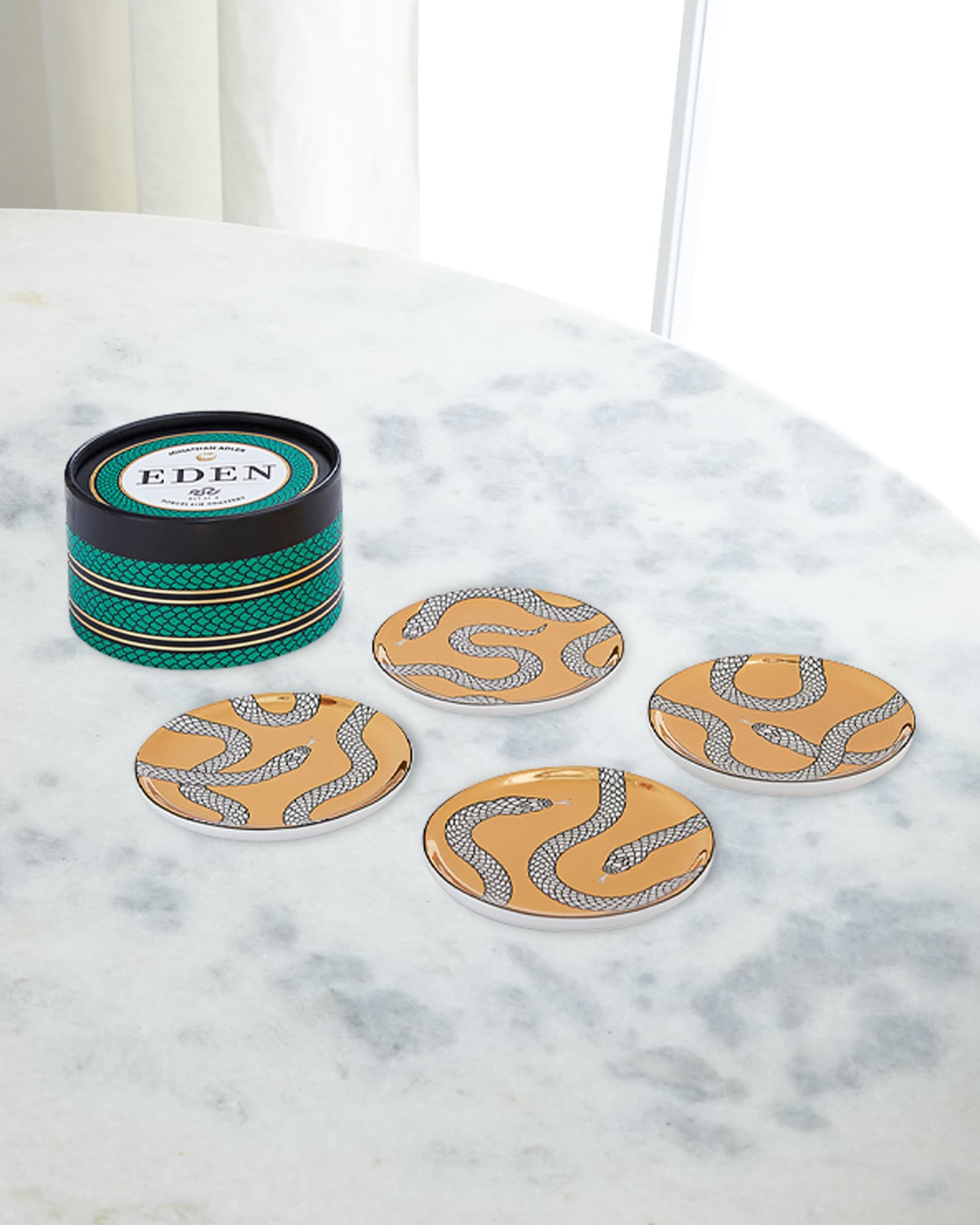 Jonathan Adler Eden Coasters, Set of 4 Neiman Marcus