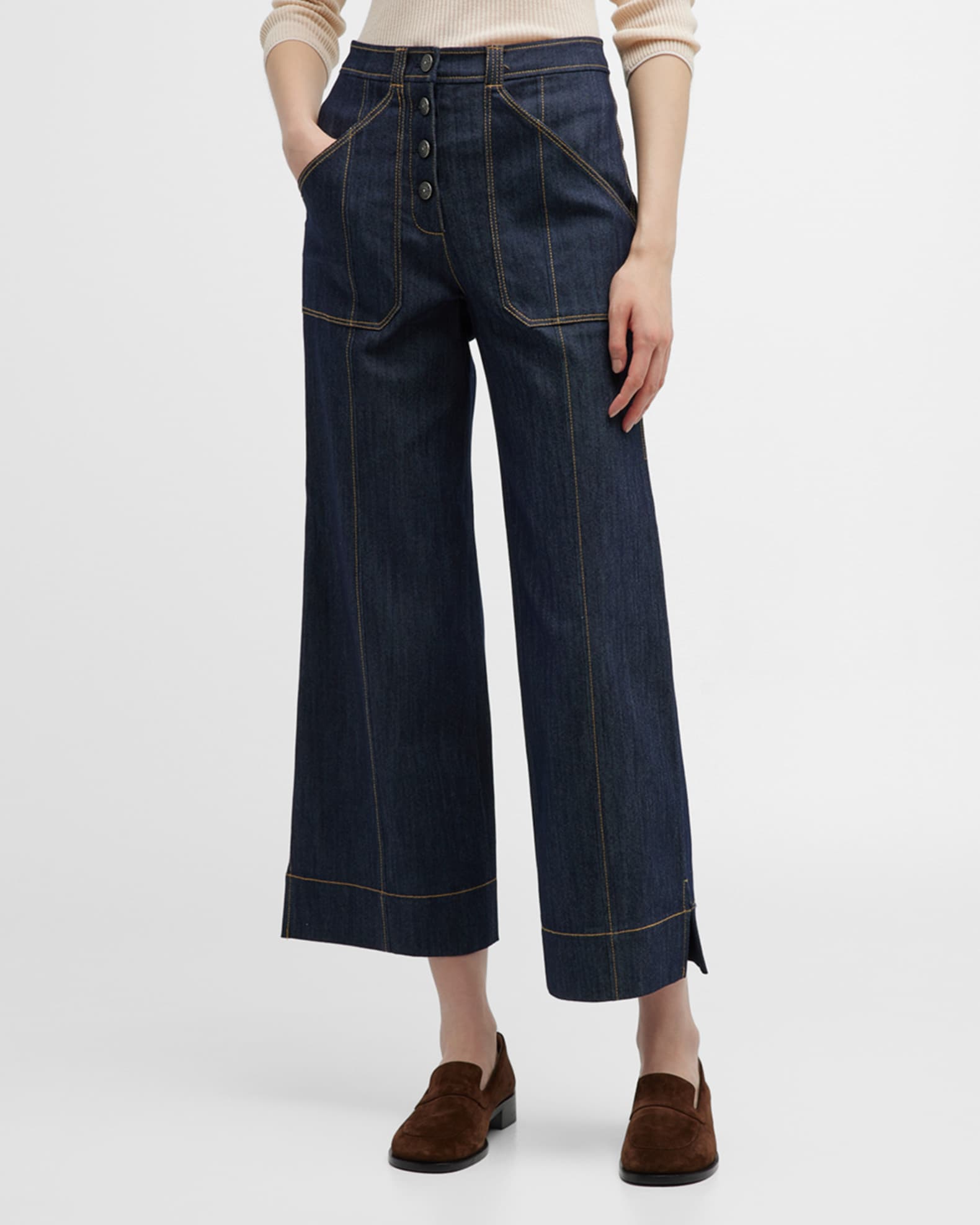 12.5oz WIDE DENIM FIVE POCKET PANTS -BLACK- 【unused
