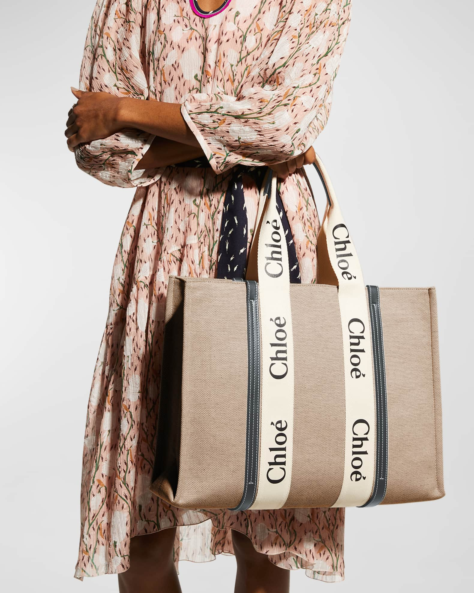 Chloe Woody Large Logo Canvas Tote … curated on LTK