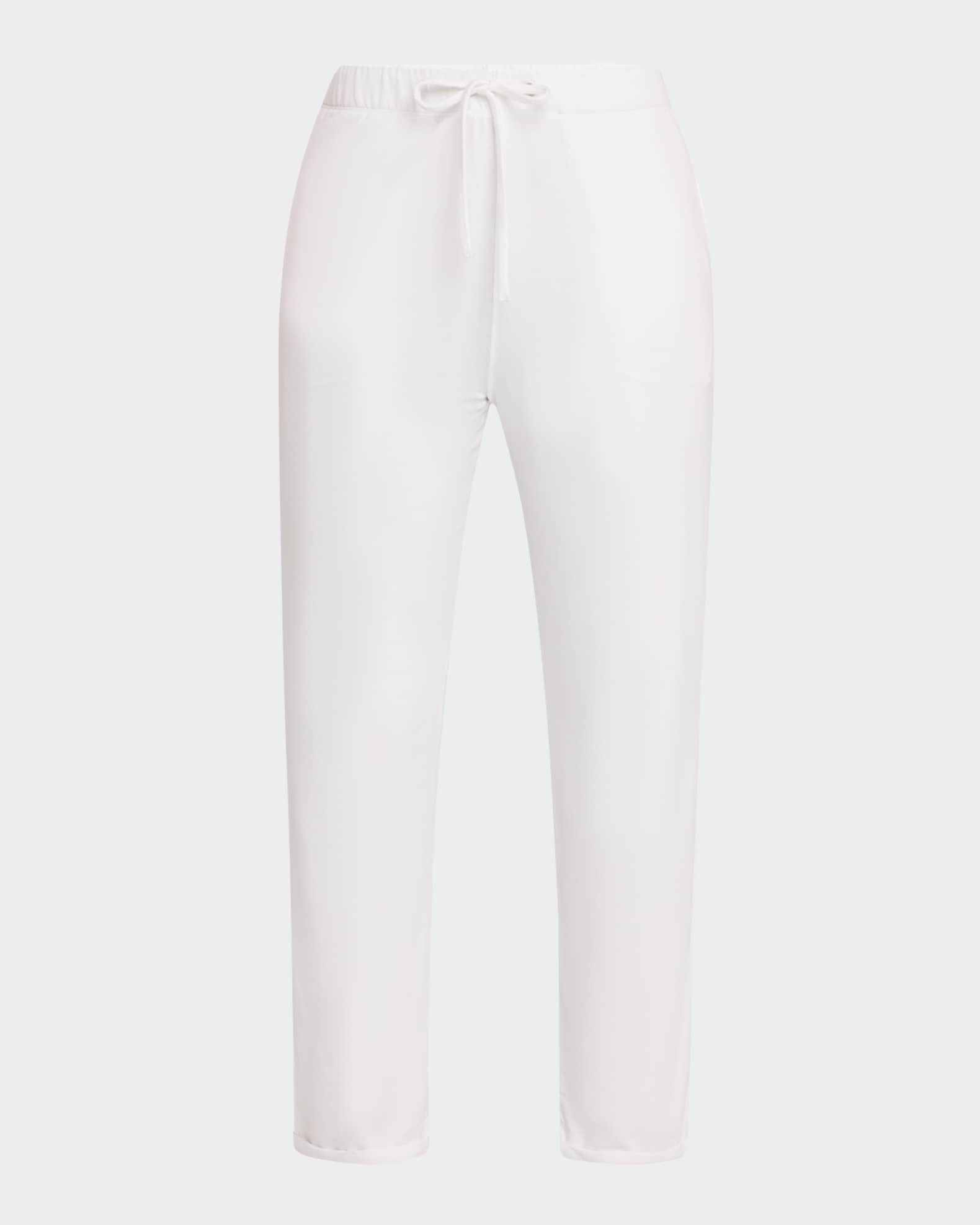 French Terry Cuffed Drawstring Pants 0