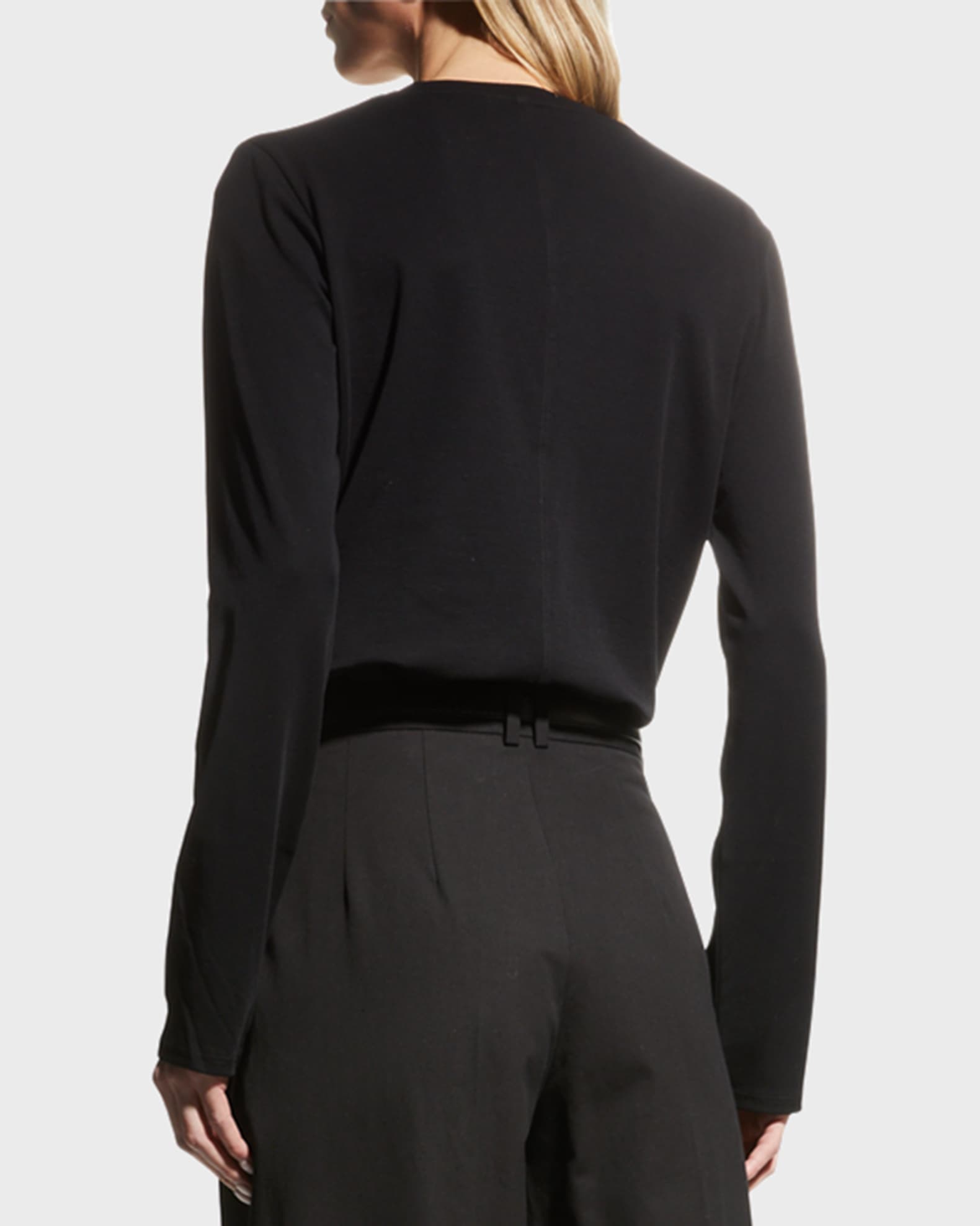 THE ROW Sherman Long-Sleeve Cotton Tee | Neiman Marcus