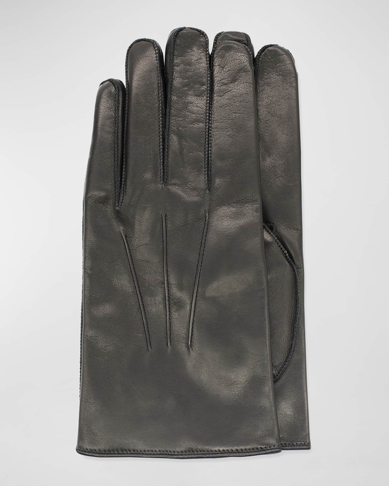 Portolano Men's Napa Leather Whipstitched Gloves