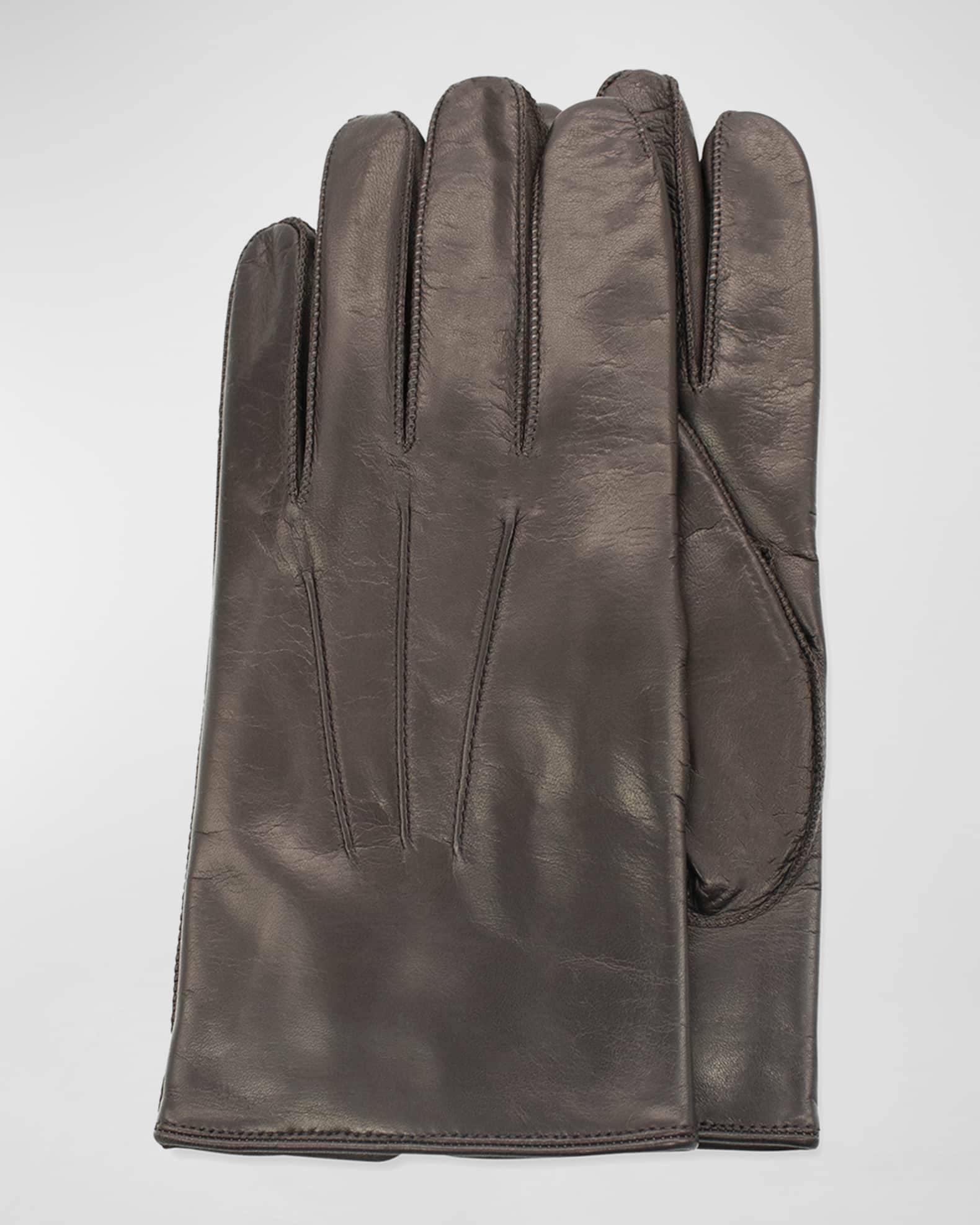 Portolano Men's Napa Leather Whipstitched Gloves