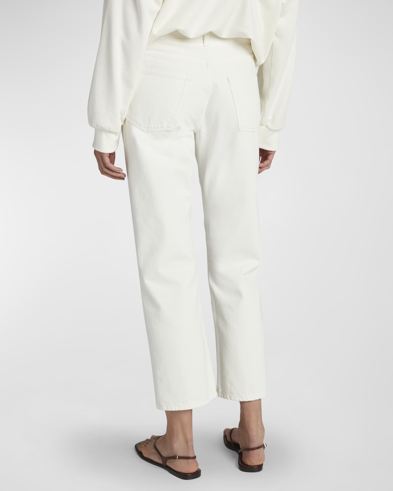 THE ROW Lesley Cropped Jeans | Neiman Marcus