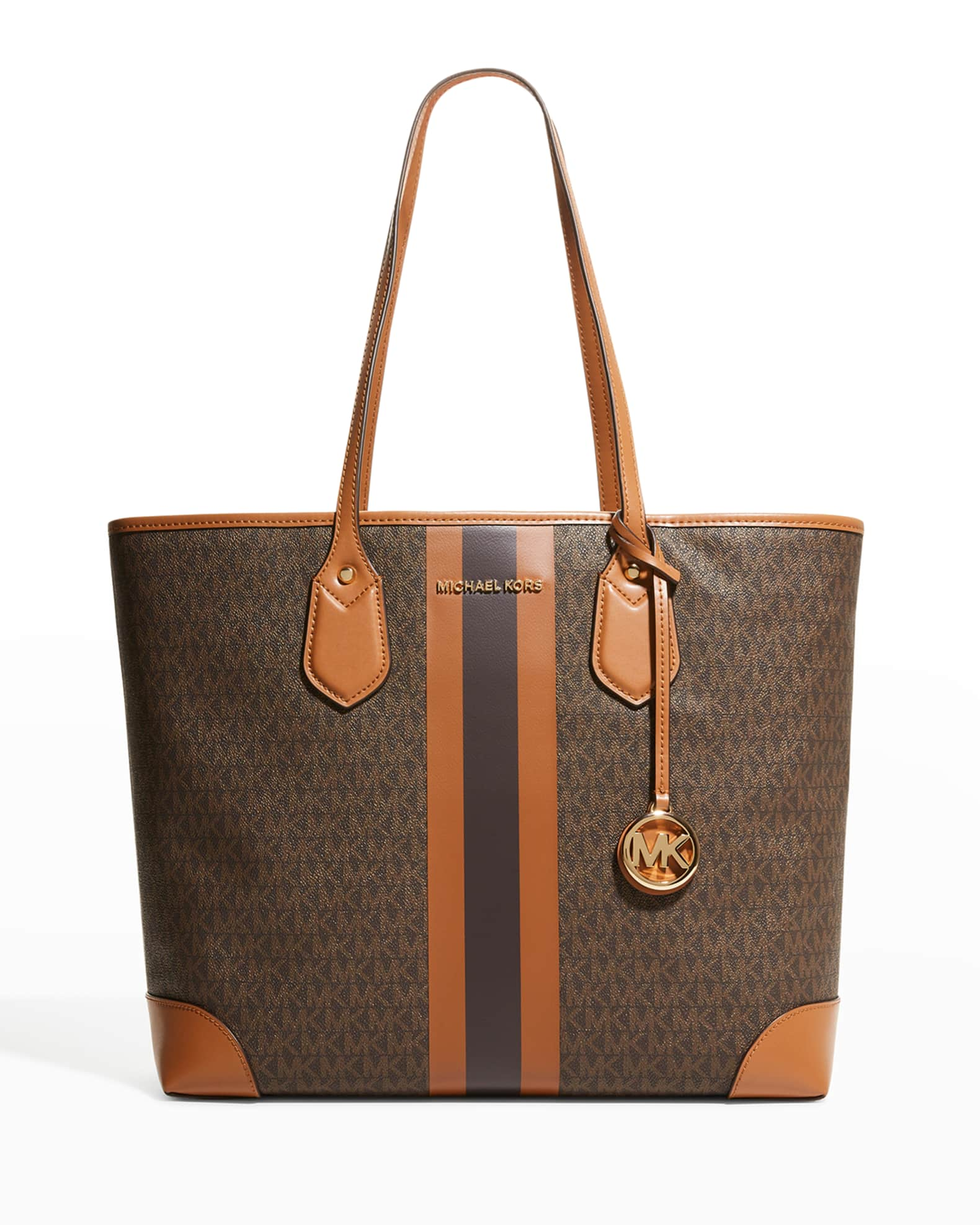 MICHAEL Michael Kors Eva Large Monogram Shopper Tote Bag | Neiman Marcus