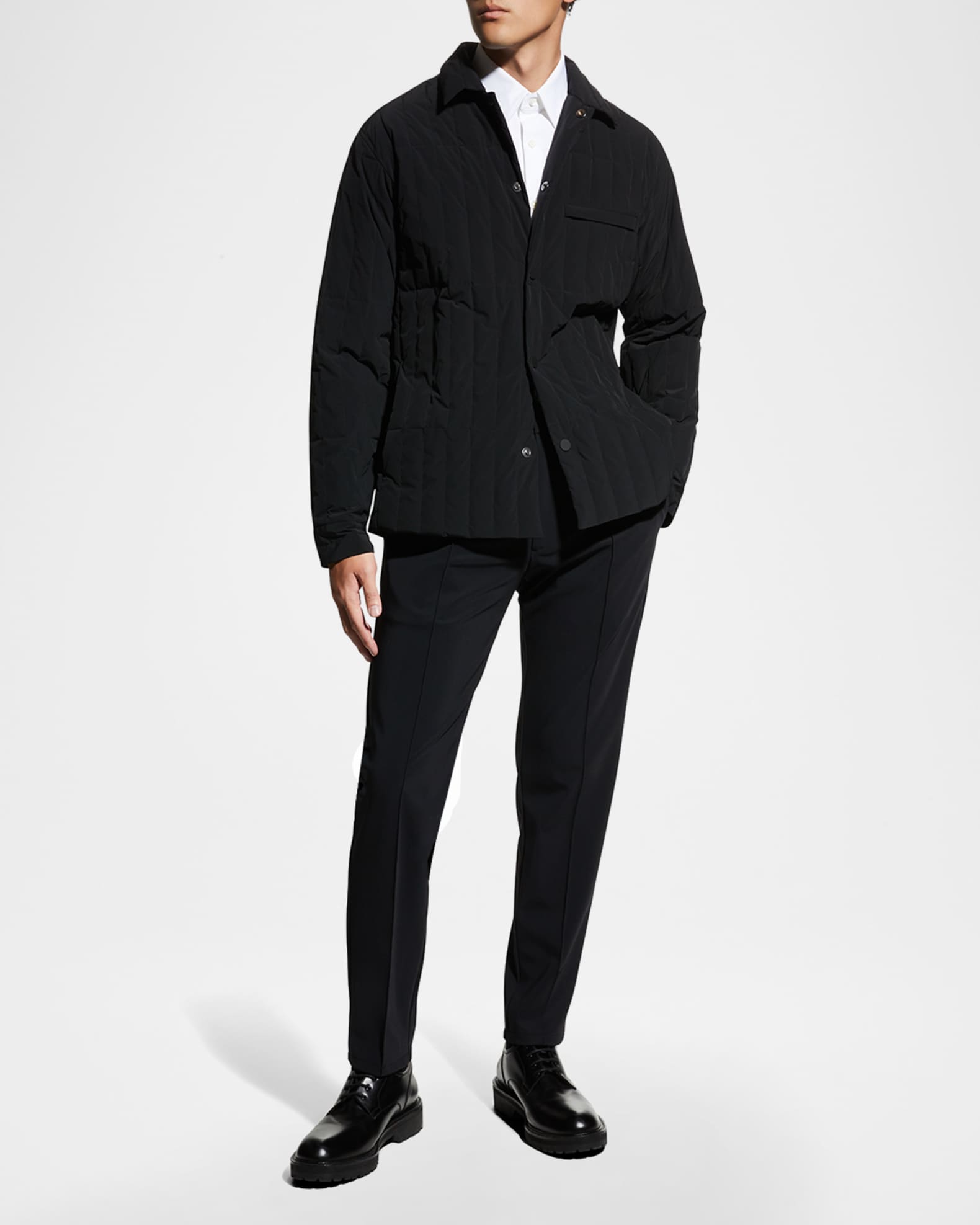 Theory Men's Curtis Precision Ponte Drawstring Pants | Neiman Marcus
