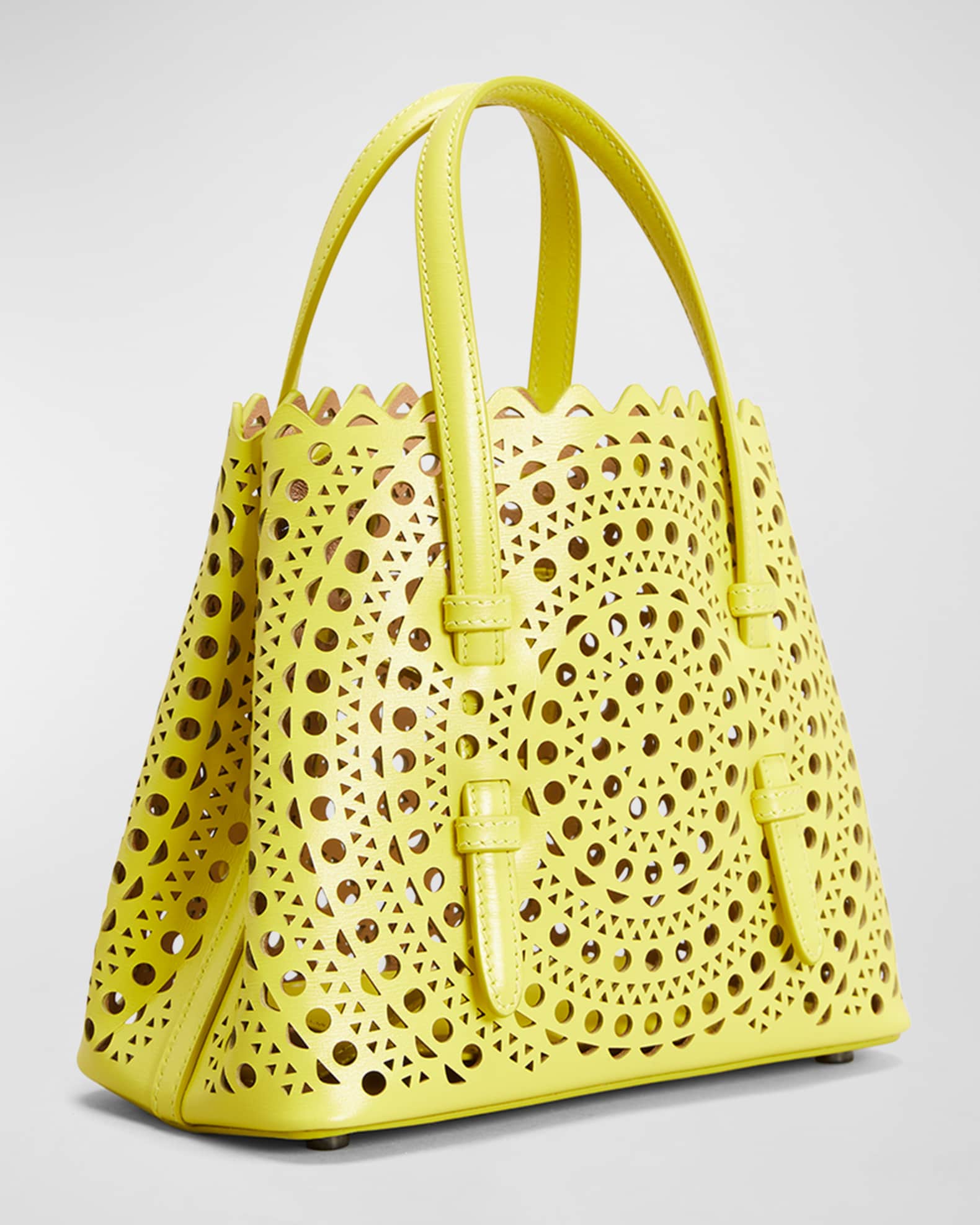 ALAIA Mina 20 Vienne LaserCut TopHandle Bag Neiman Marcus