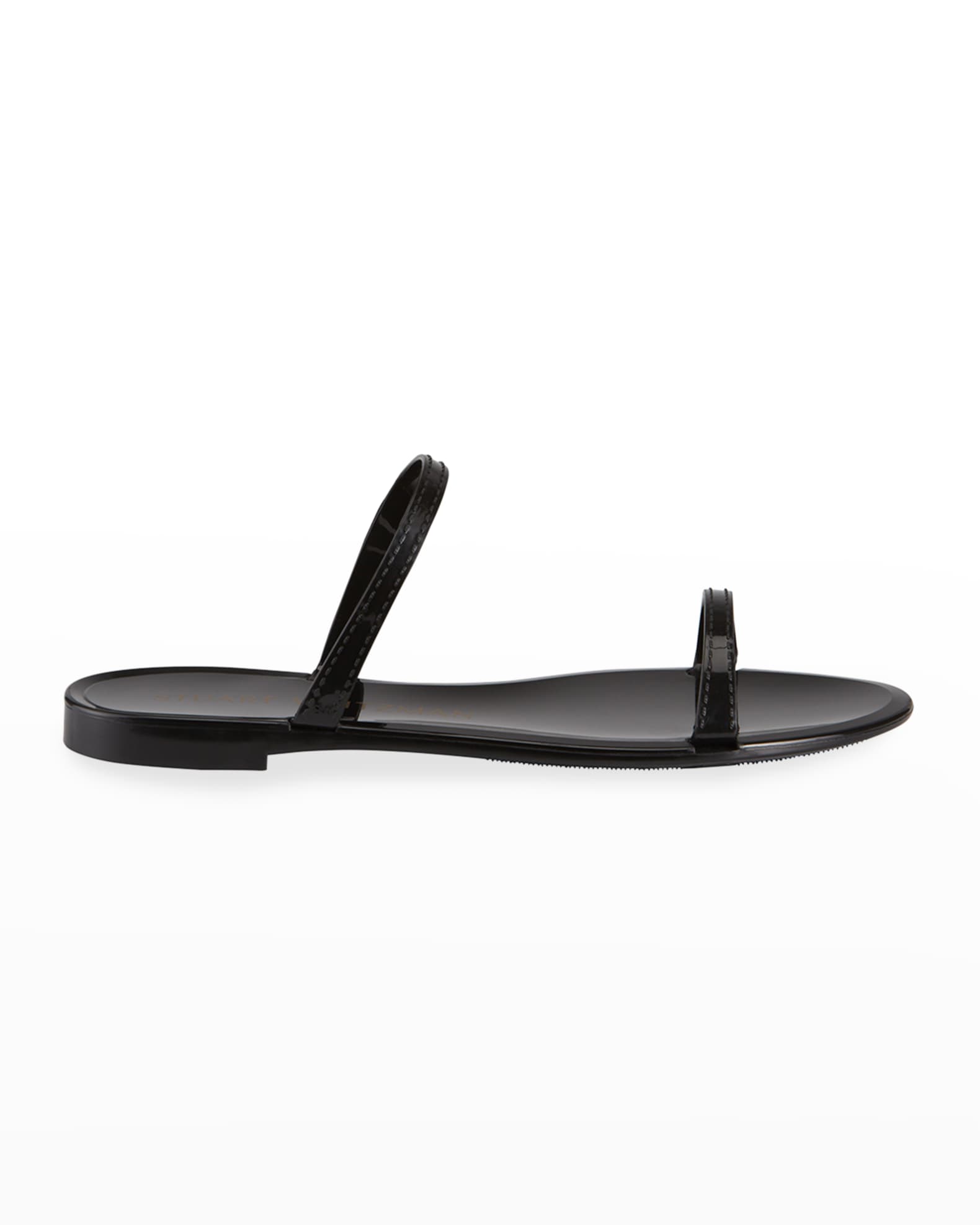 Stuart Weitzman Sawyer Jelly Slide Flat Sandals | Neiman Marcus