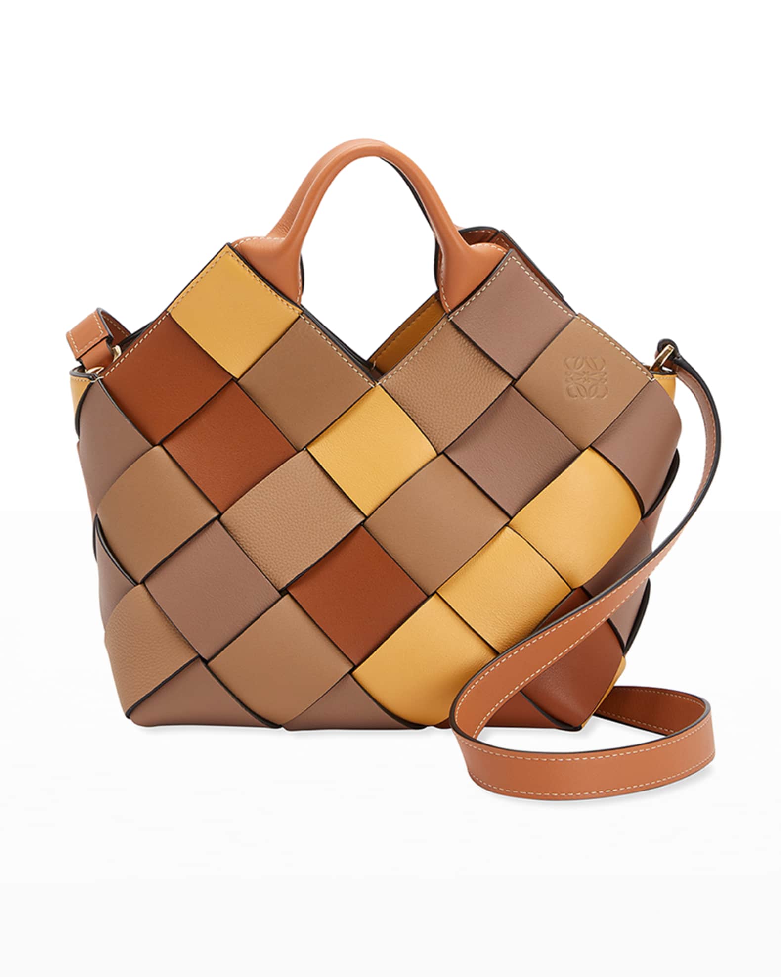 Loewe Multicolored Woven Basket Tote Bag | Neiman Marcus