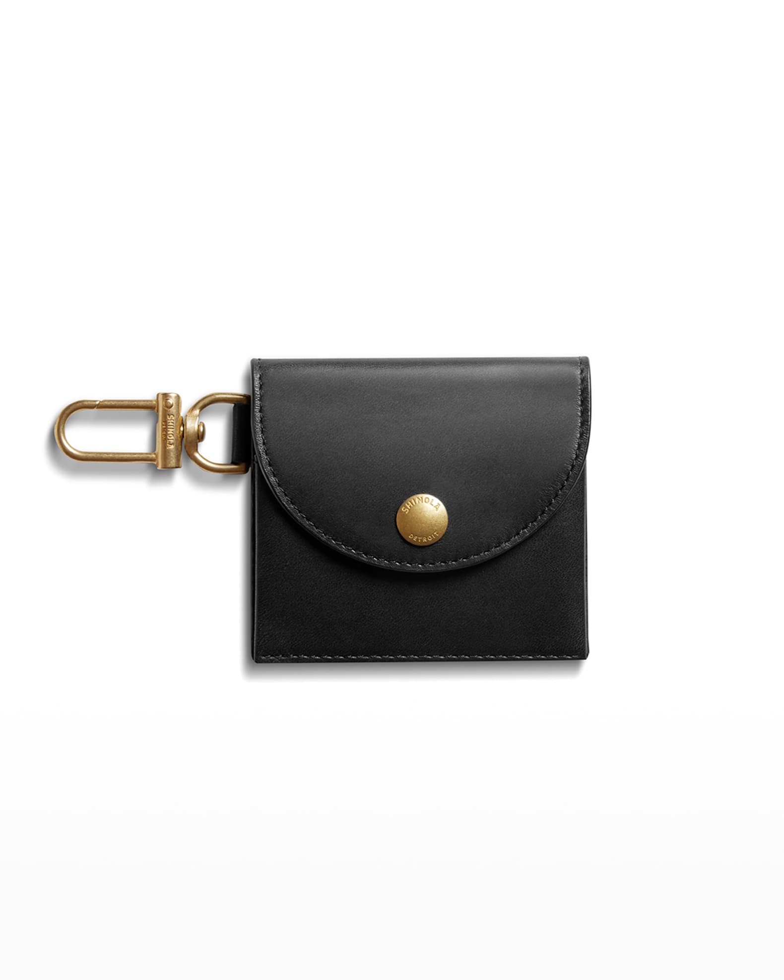Shinola Birdy Leather Keychain Card Case Neiman Marcus