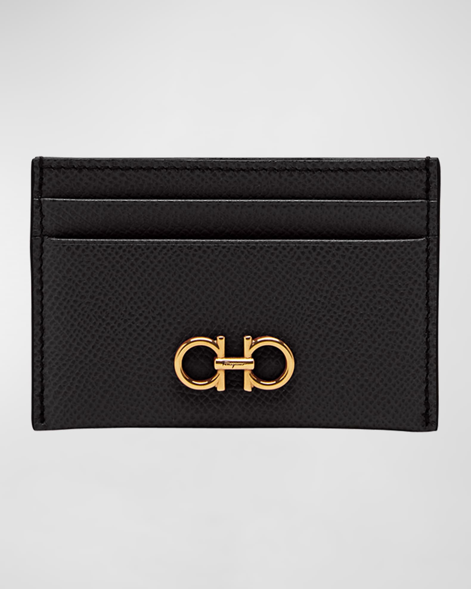 Gancini Leather Card Case 0