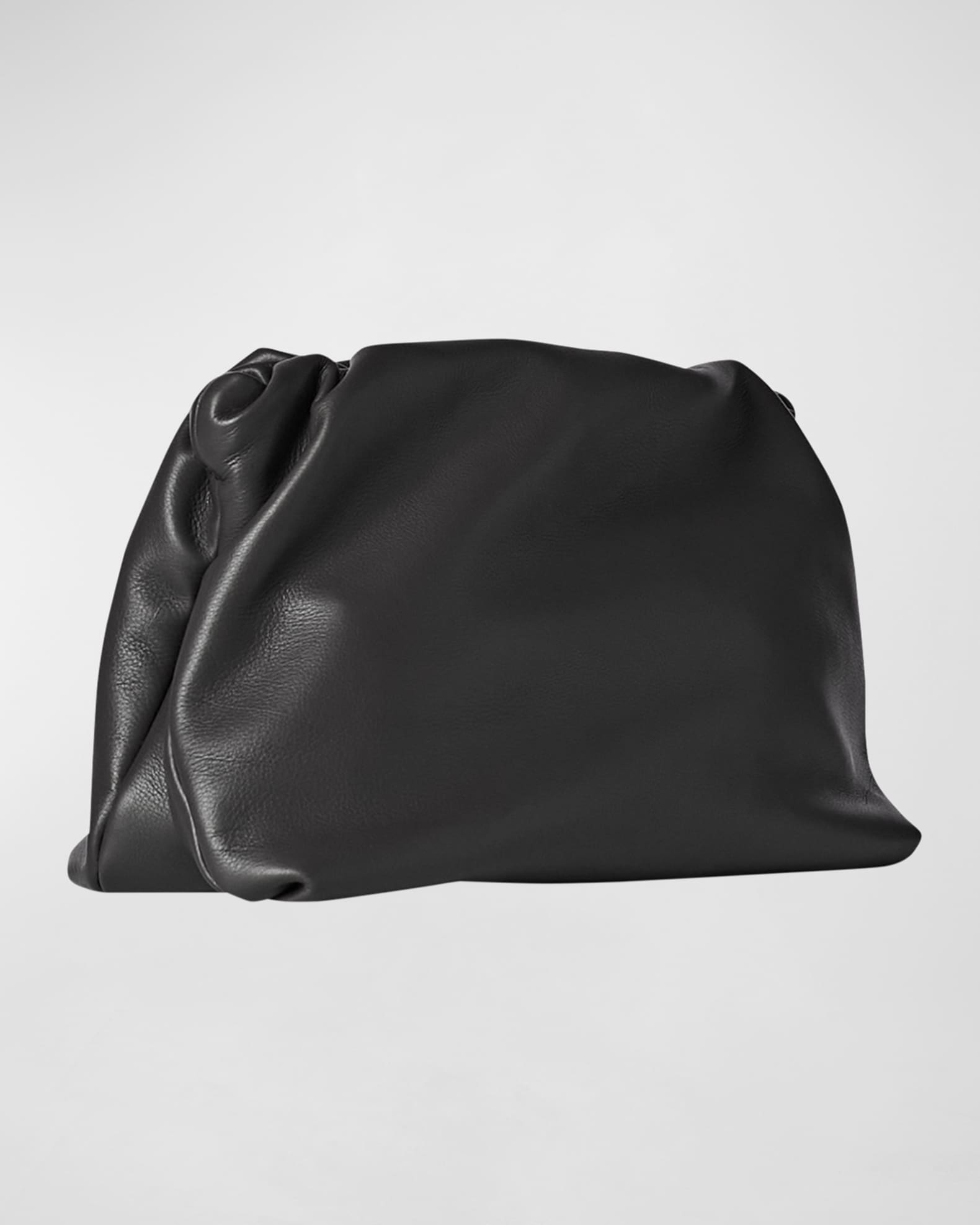 THE ROW Bourse Calfskin Clutch Bag | Neiman Marcus
