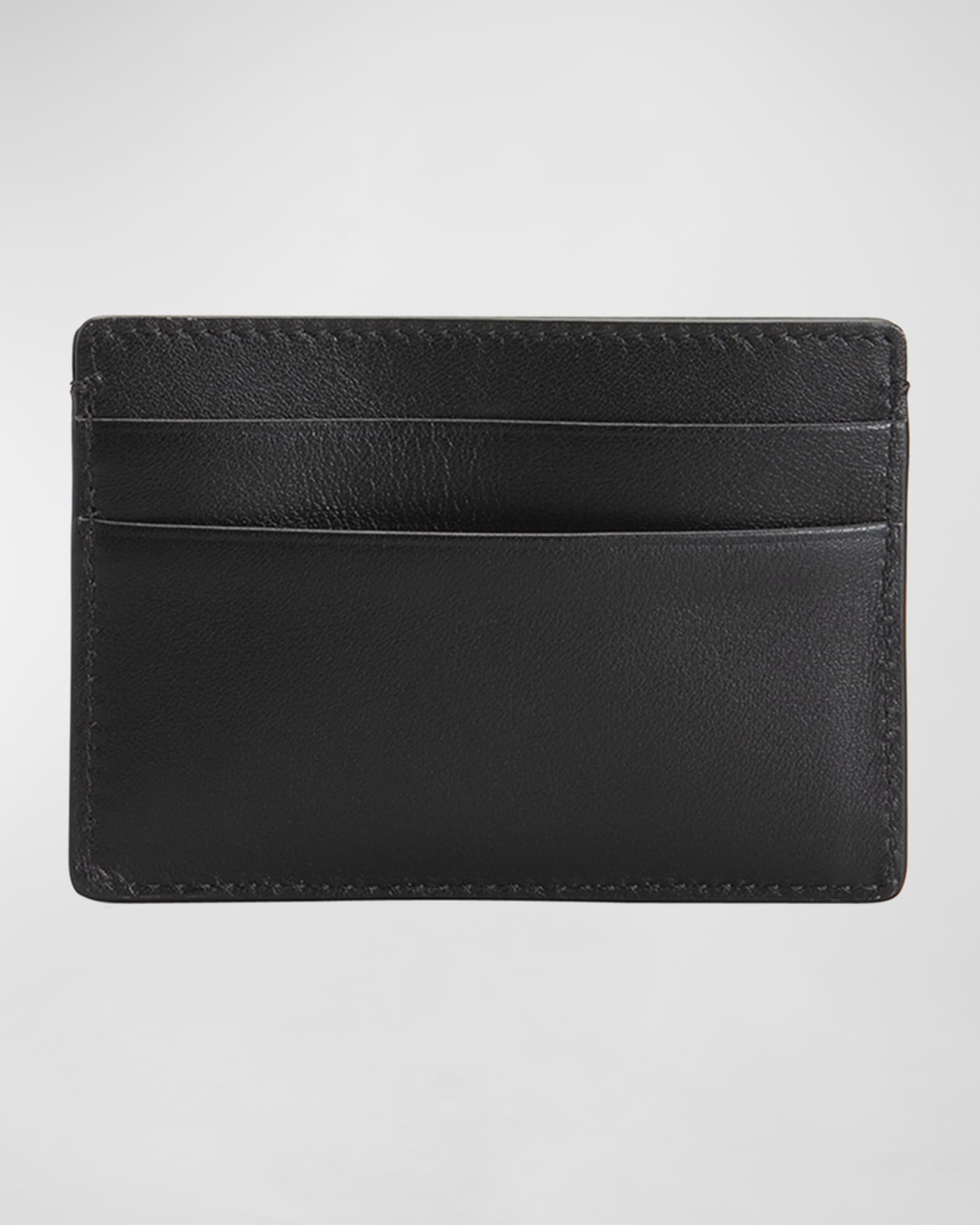 Versace Men's Medusa Leather Card Case | Neiman Marcus