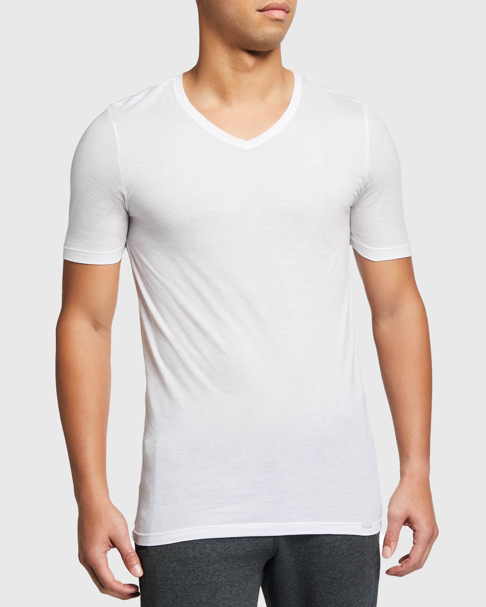 Men’s Ultralight Cotton V-Neck T-Shirt 1