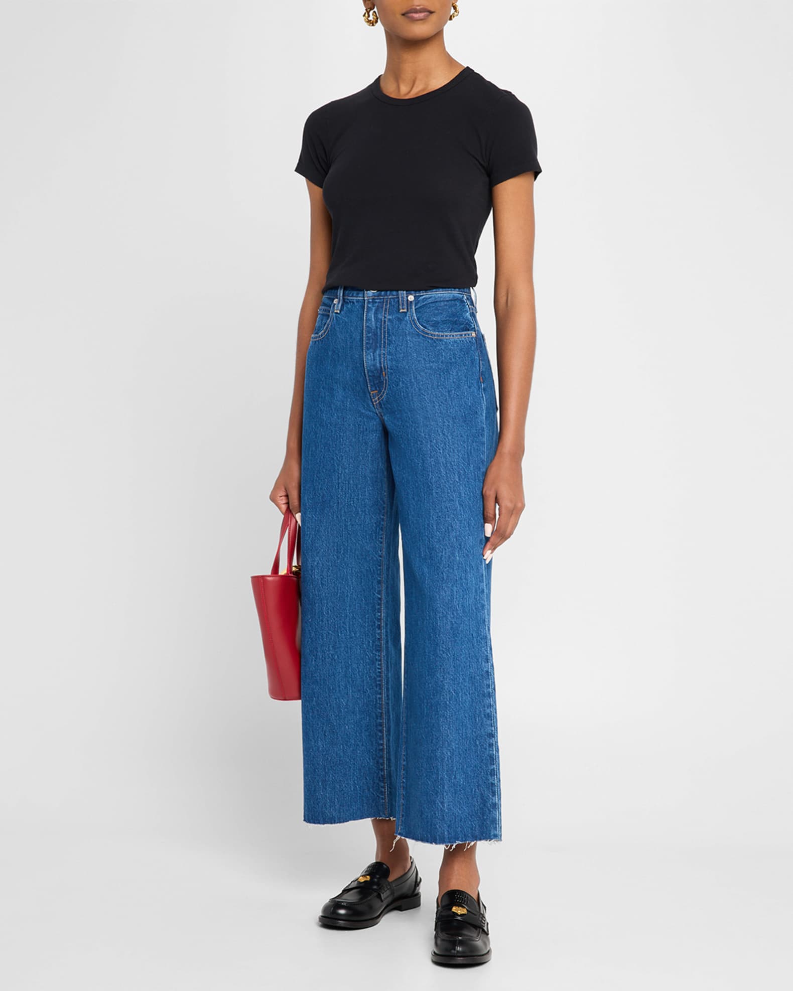 Grace Cropped Jeans with Released Hem 1