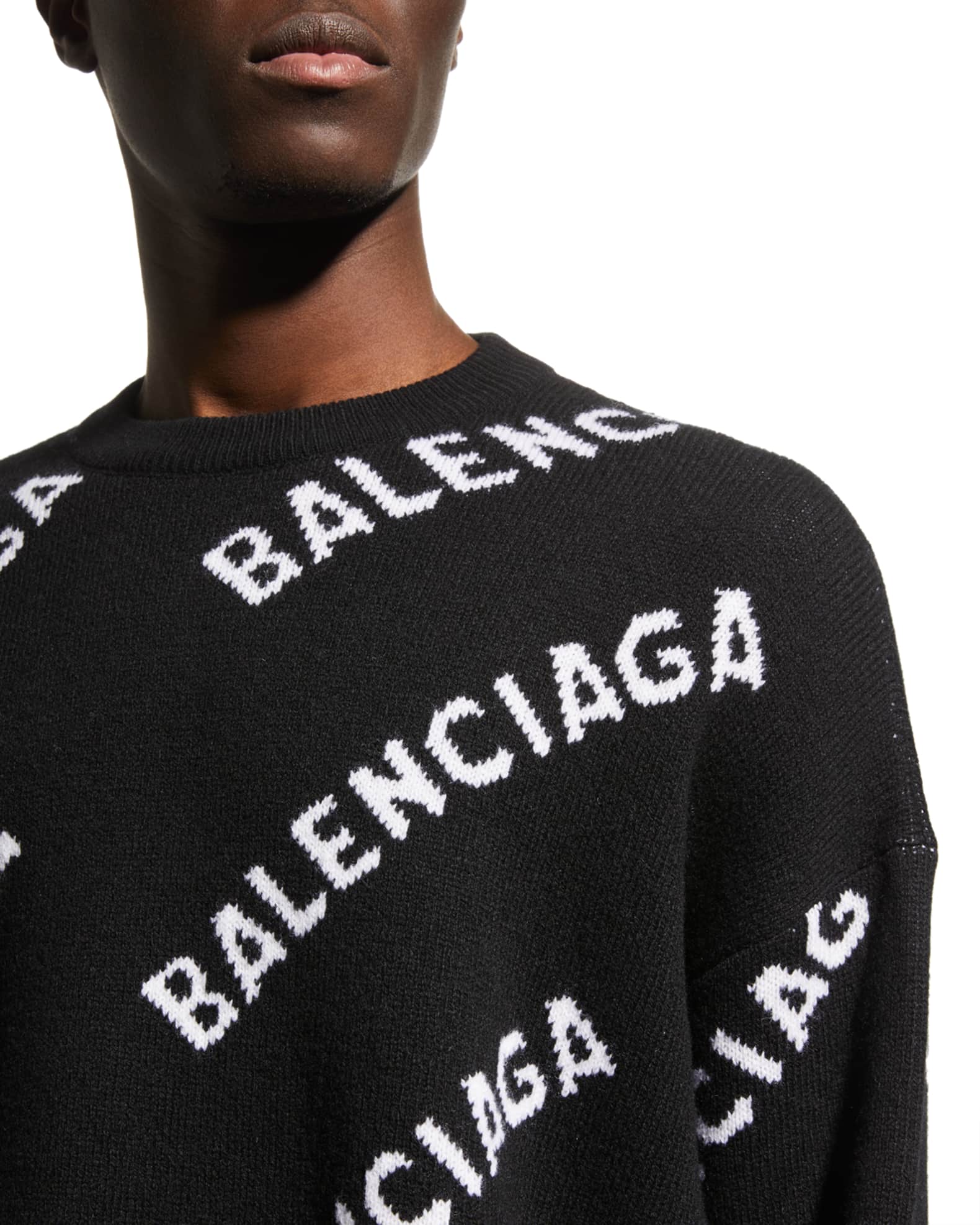 balenciaga logo sweater