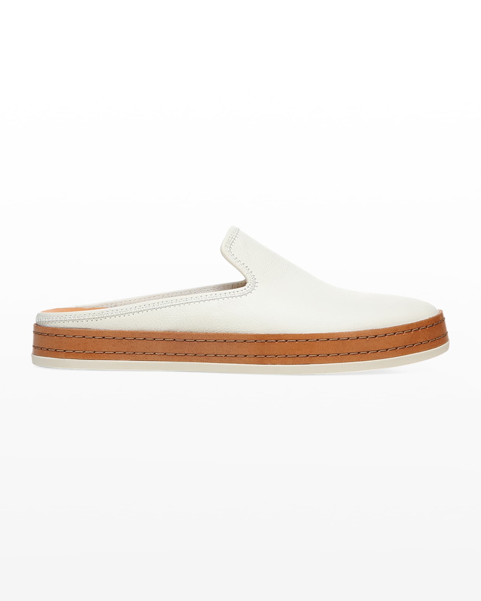 Vince Canella Leather Slip-Ons | Neiman Marcus