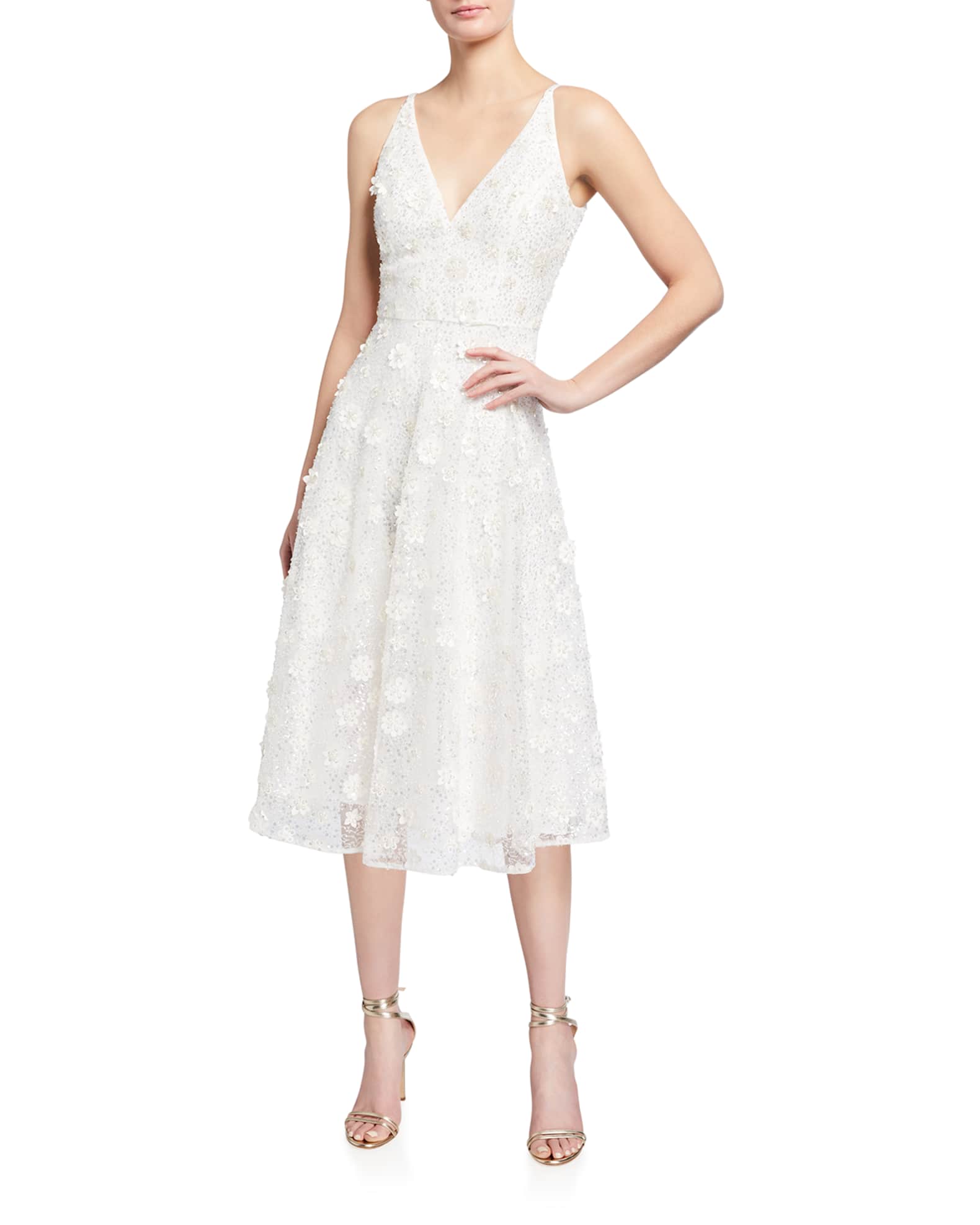 Dress The Population Elisa Dress - White - S